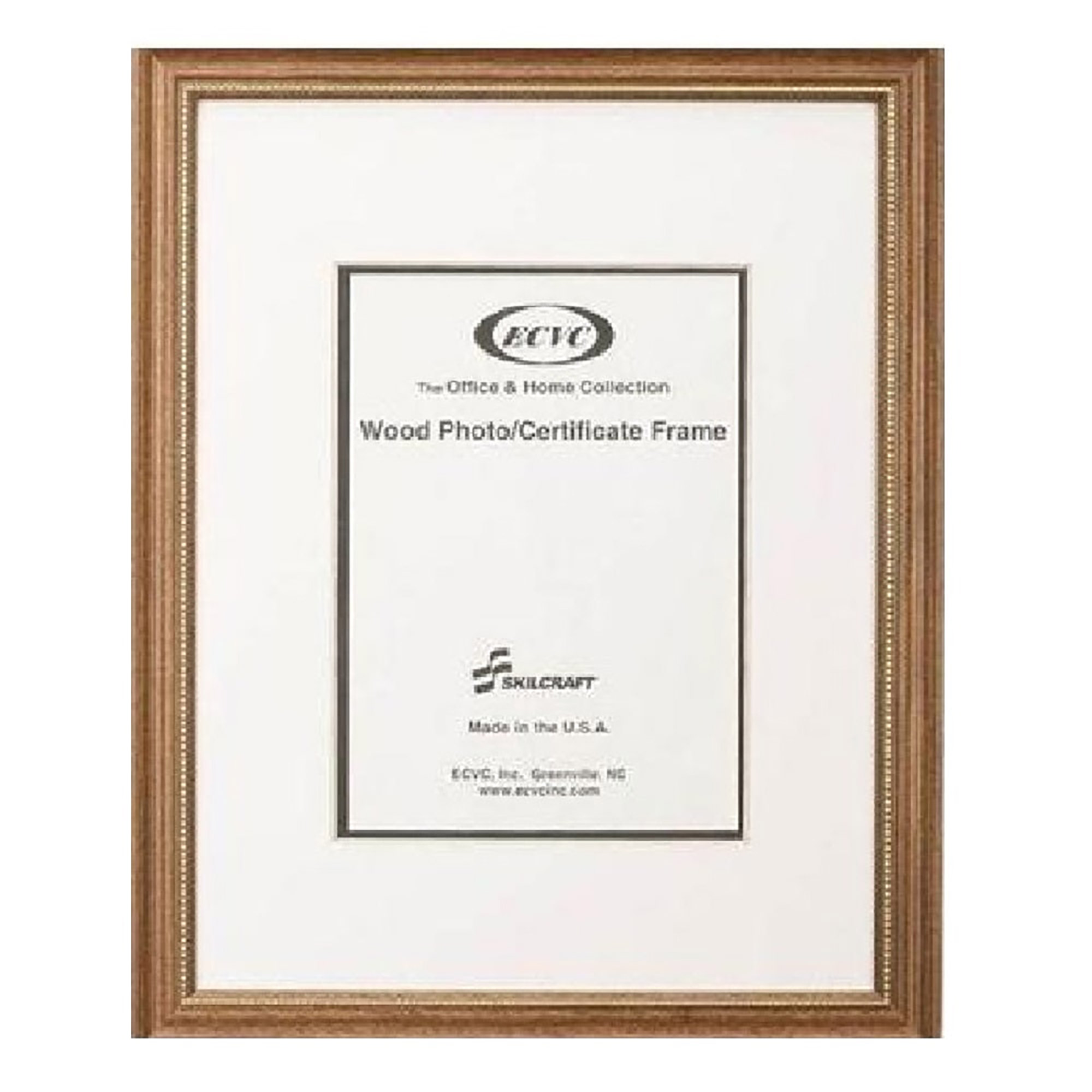Frame, Picture, Oak, Gold Trim, 8.5" x 11" - Each