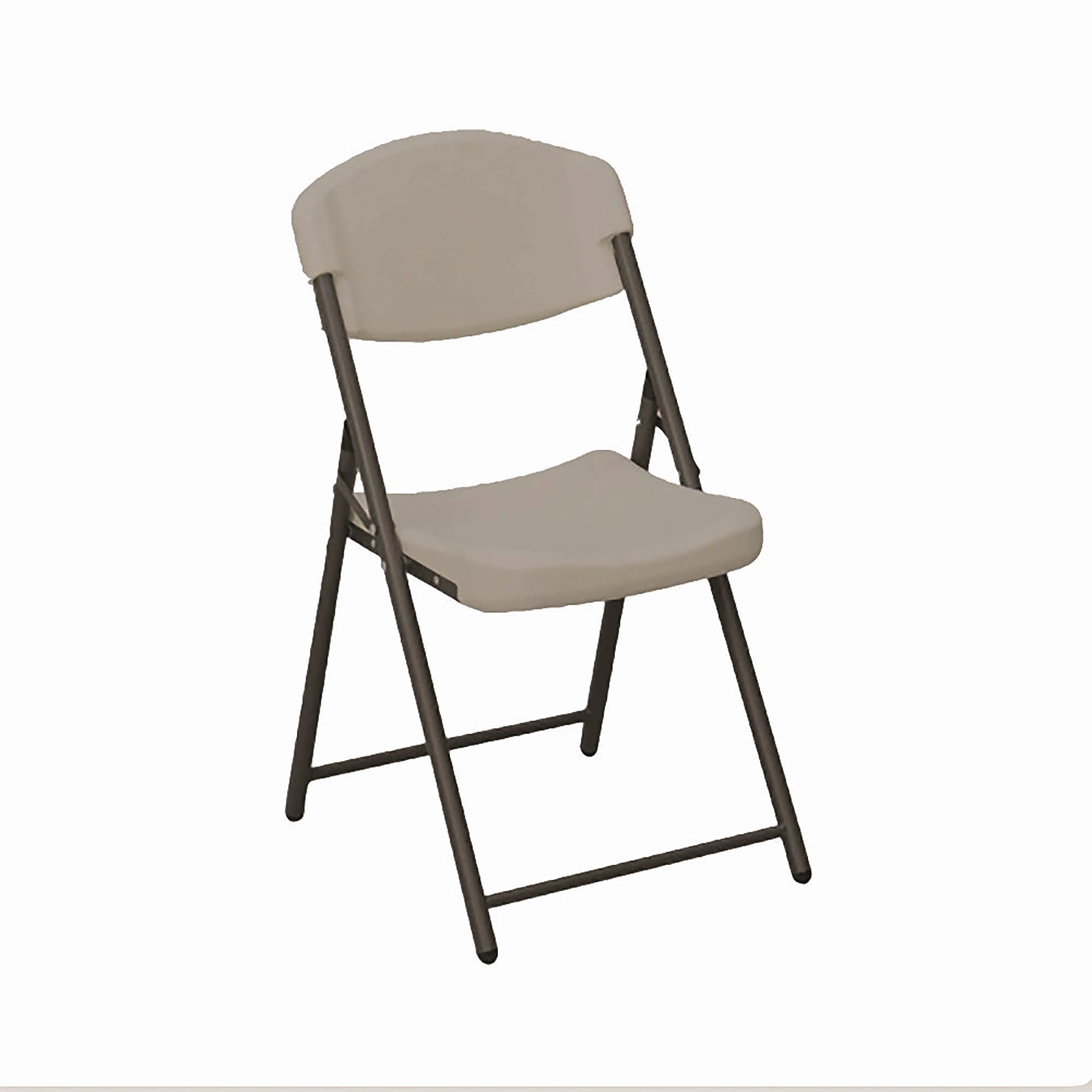 Chair, Folding, Blow-Molded, Platinum, EA - Each