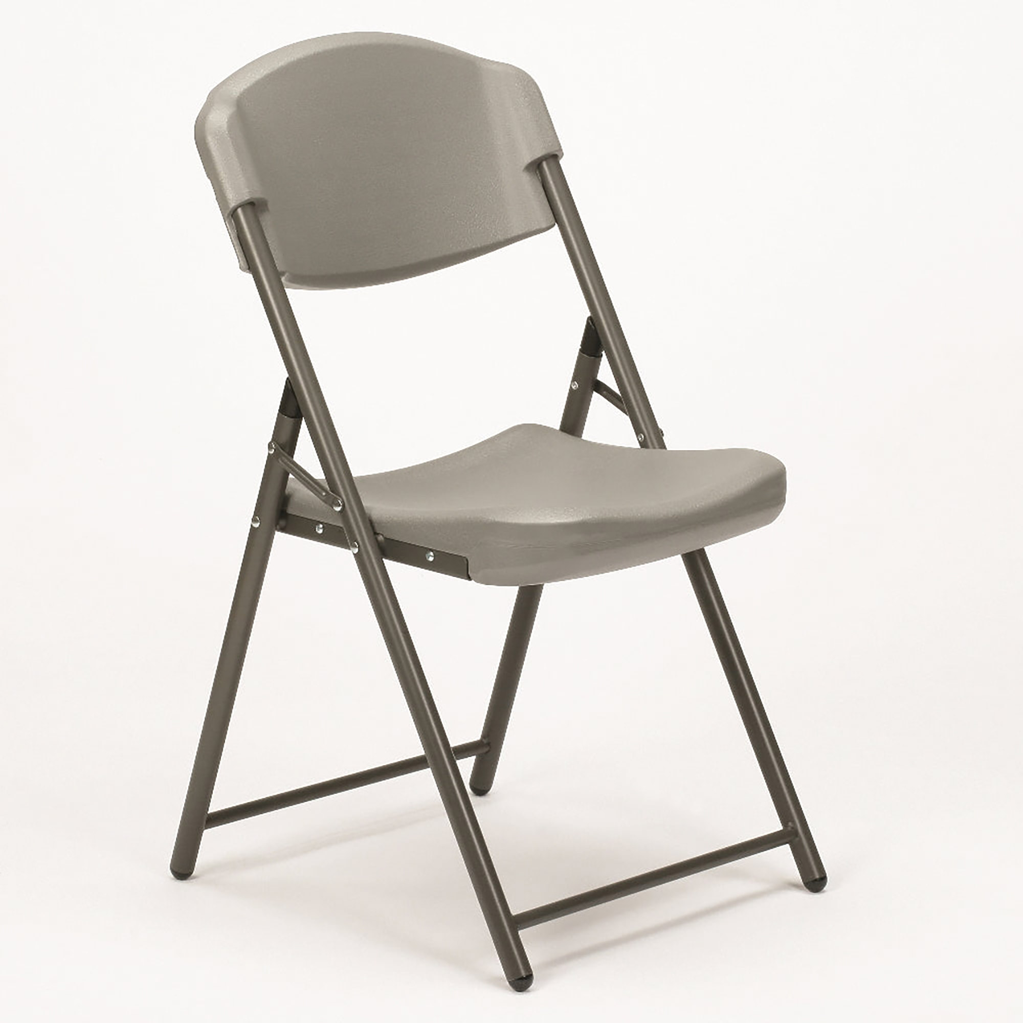 Chair, Folding, Blow-Molded, Charcoal, EA - Each