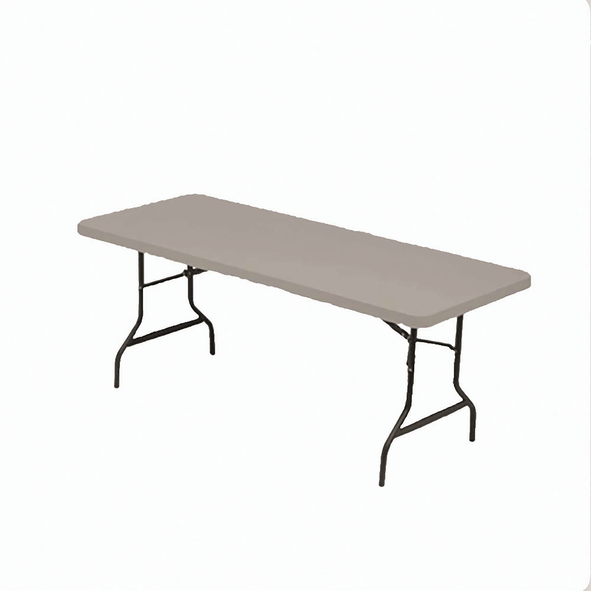 Table, Folding, Blow-Molded, Platinum, 30" x 72", 600 lb. Capacity - Each