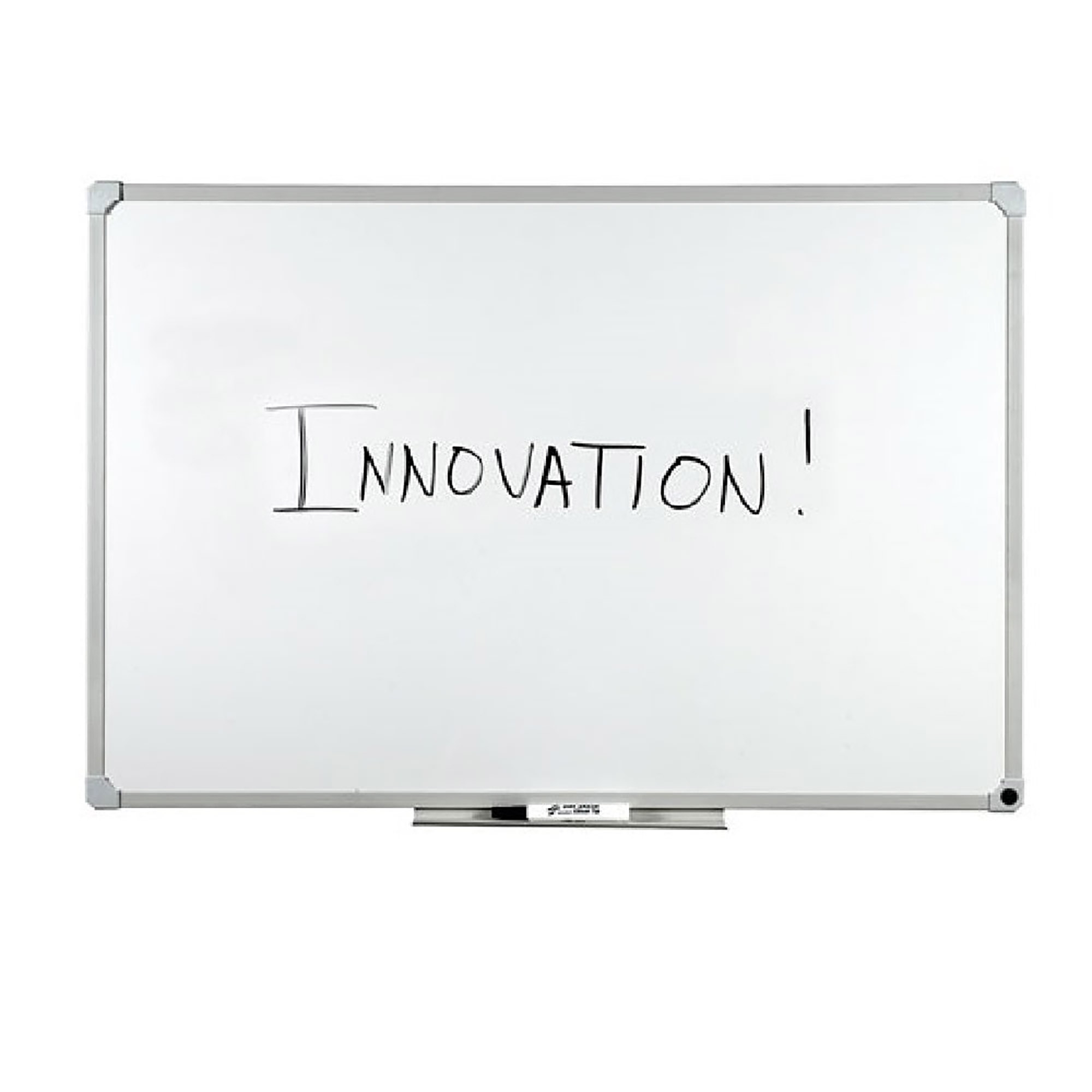 White Board, Dry Erase, Magnetic Porcelain Surface, Aluminum Frame, 3' x 2' - Each