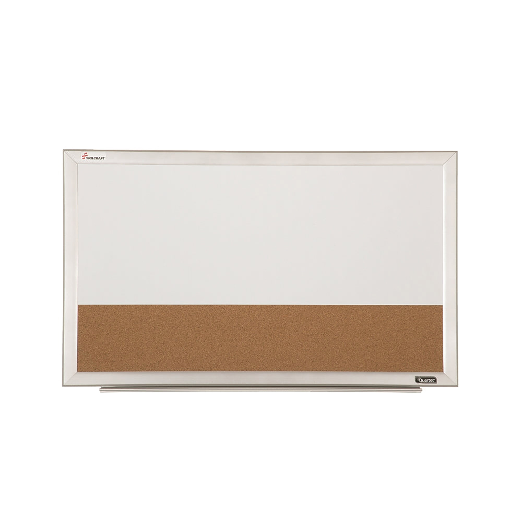 Combination Board, Dry Erase, Natural Cork, 18" x 30", Aluminum Frame - Each