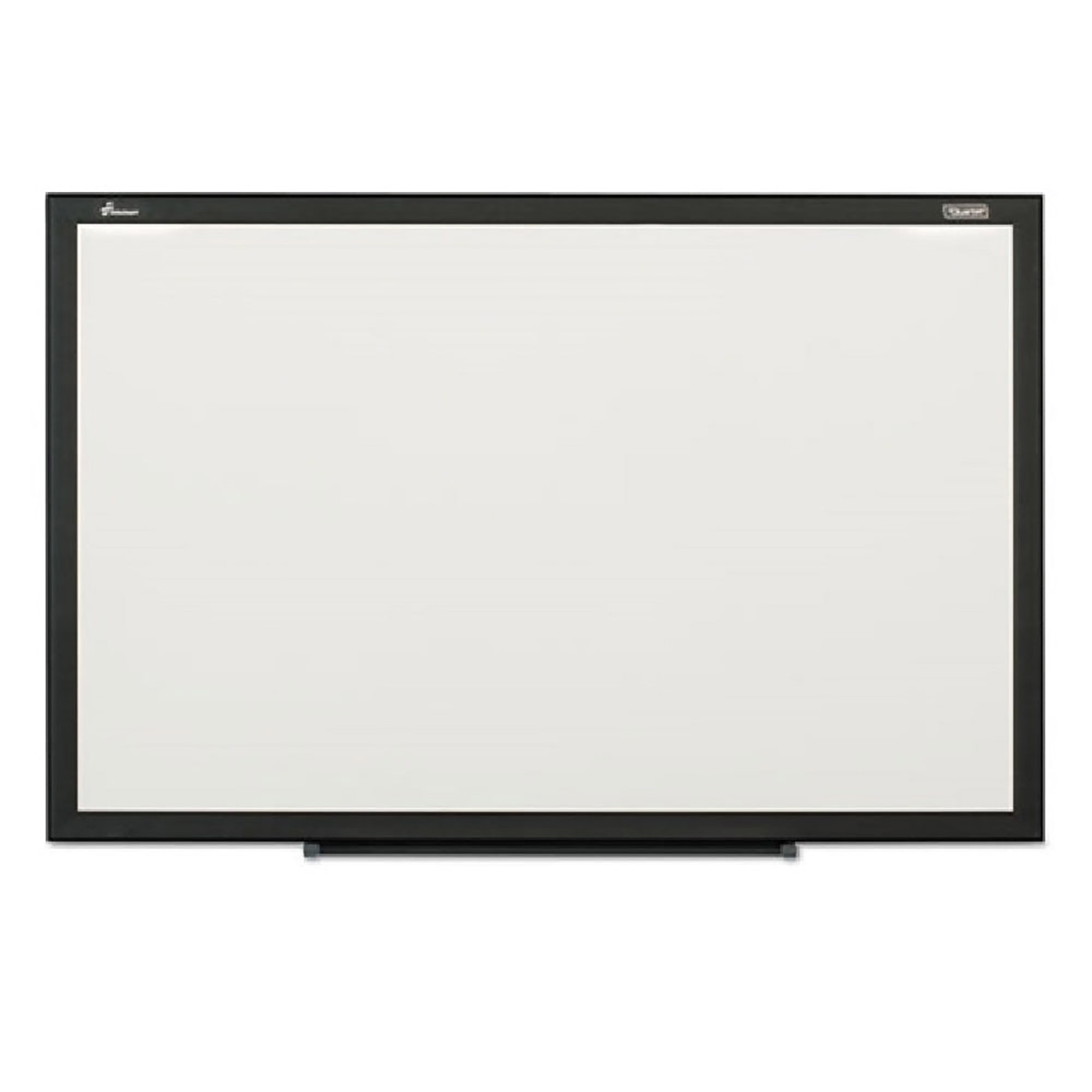 Dry Erase Whiteboard, Magnetic Porcelain Surface, Black Aluminum Frame, 3 x 2 - Each