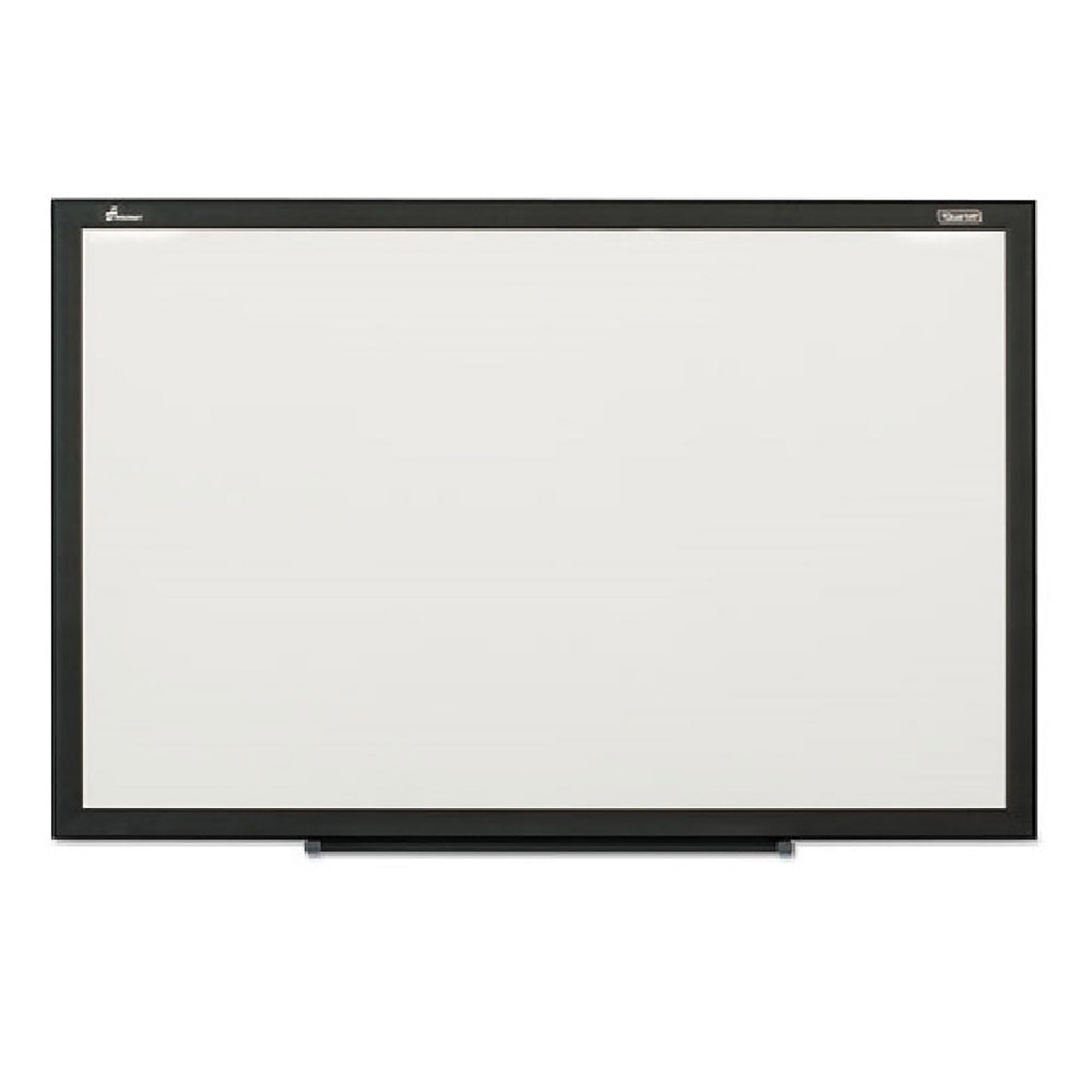 Dry Erase Whiteboard, Magnetic Porcelain Surface, Black Aluminum Frame, 4 x 3 - Each