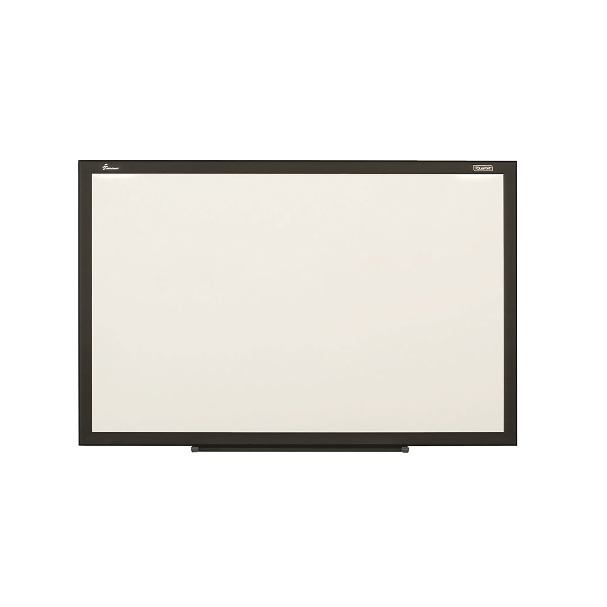 Dry Erase Whiteboard, Magnetic Painted Steel Surface, Black Aluminum Frame, 3 x 2 - Each