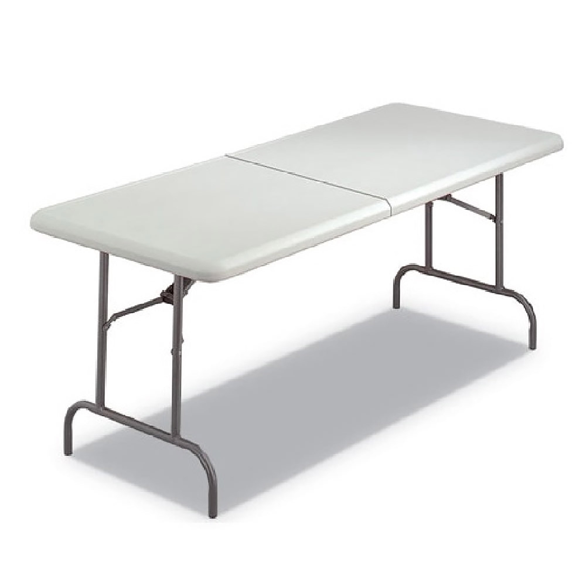 Table, Bi-Fold, Blow-Molded, Platinum, 30" x 72" - Each