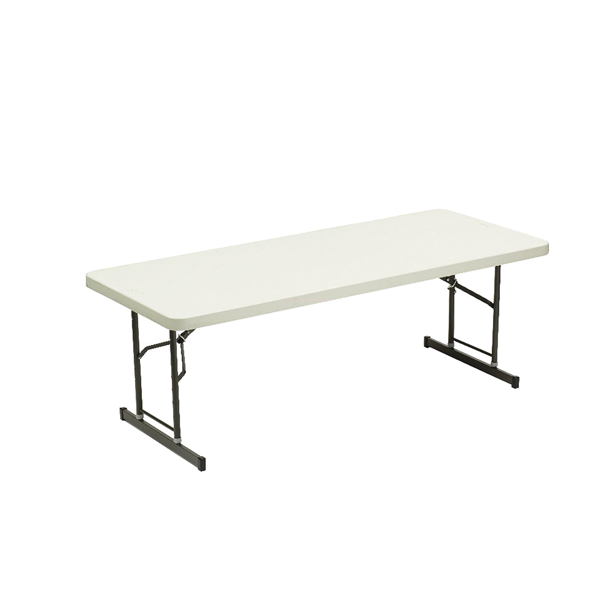 Table, Folding, Adjustable Height, Blow-Molded, Platinum, 30" x 72" - Each