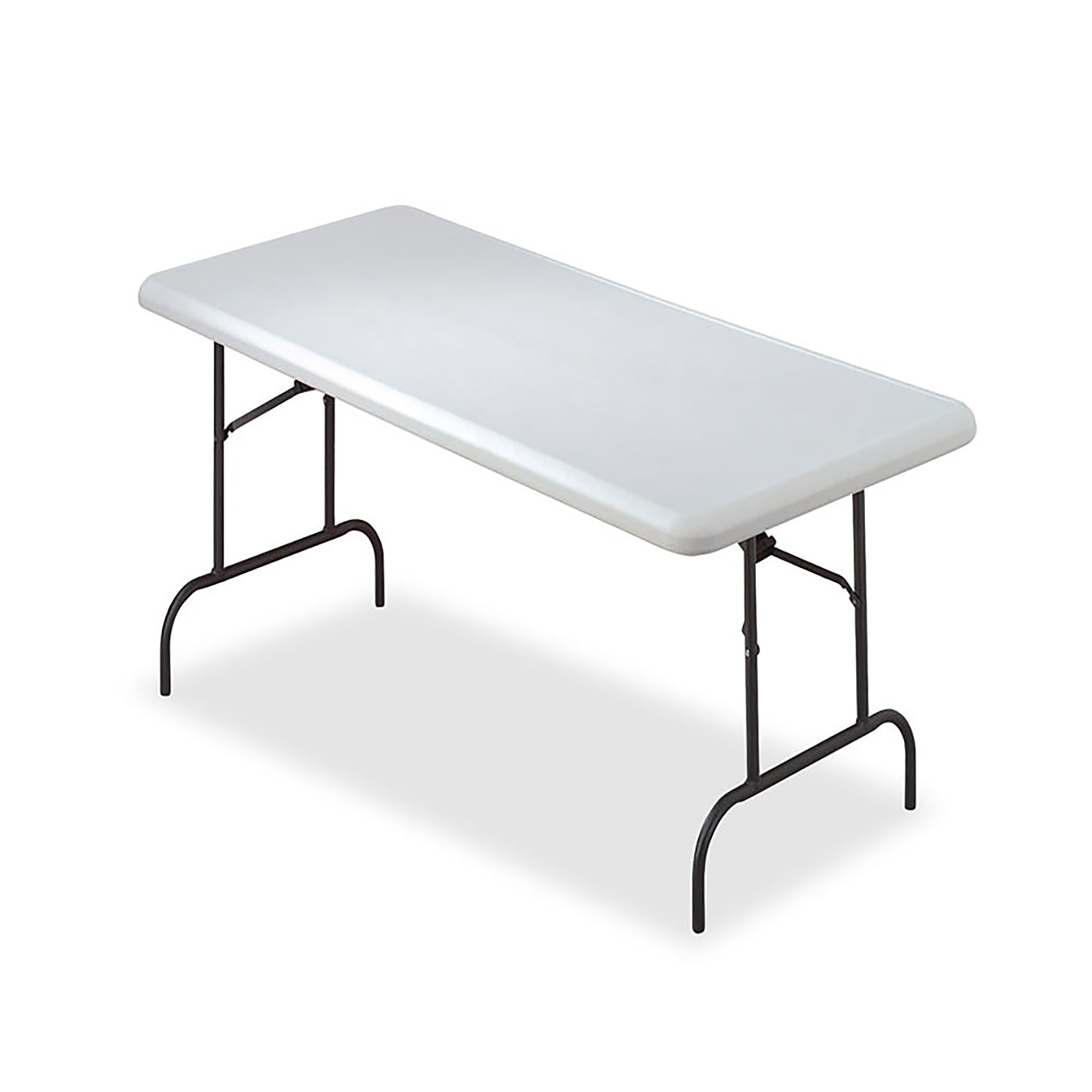 Table, Folding, Blow-Molded, Platinum, 30" x 60" - Each