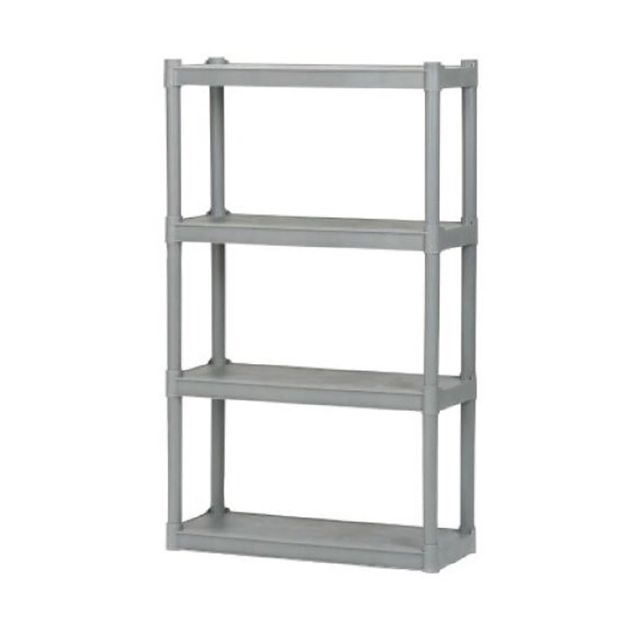 Shelf, Open Storage, 4 Shelves, 54", Platinum - Each