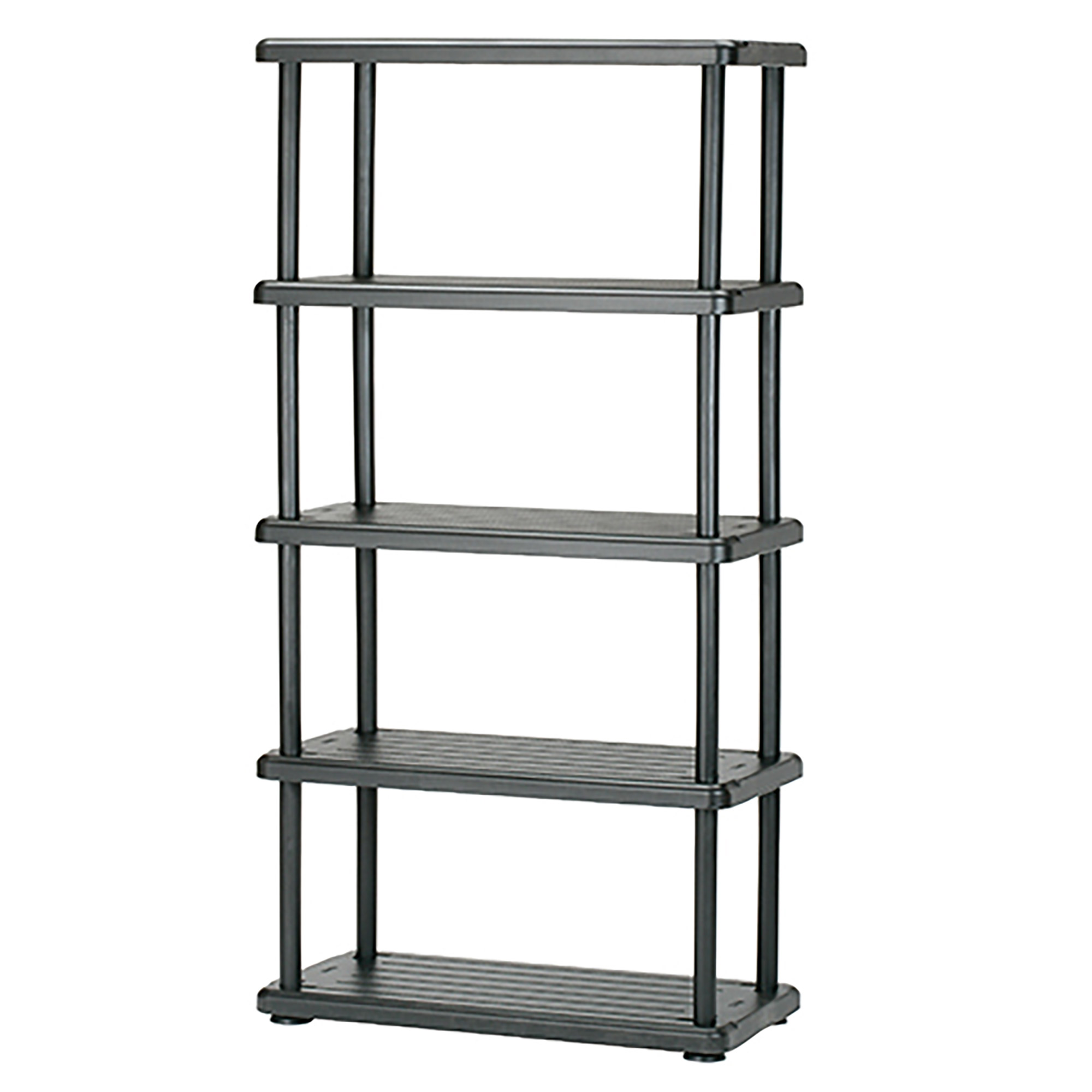 Shelf, Open Storage, 5 Shelves, 74", Black - Each