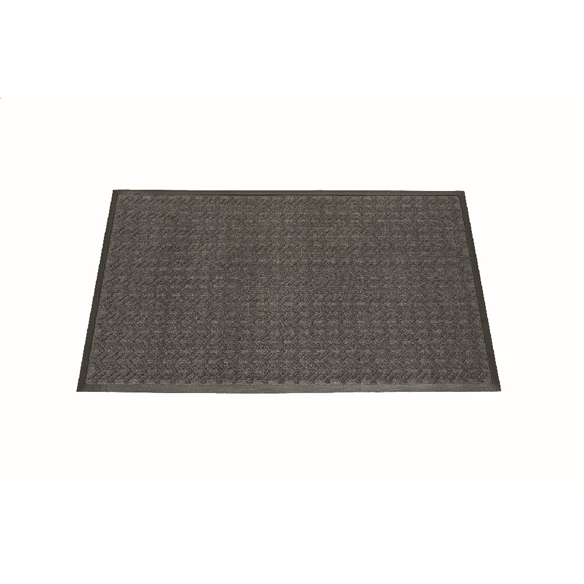 Mat, Floor, Wiper/Scraper, Medium Duty, Recycled PET, Gray, 4' x 6' - Each