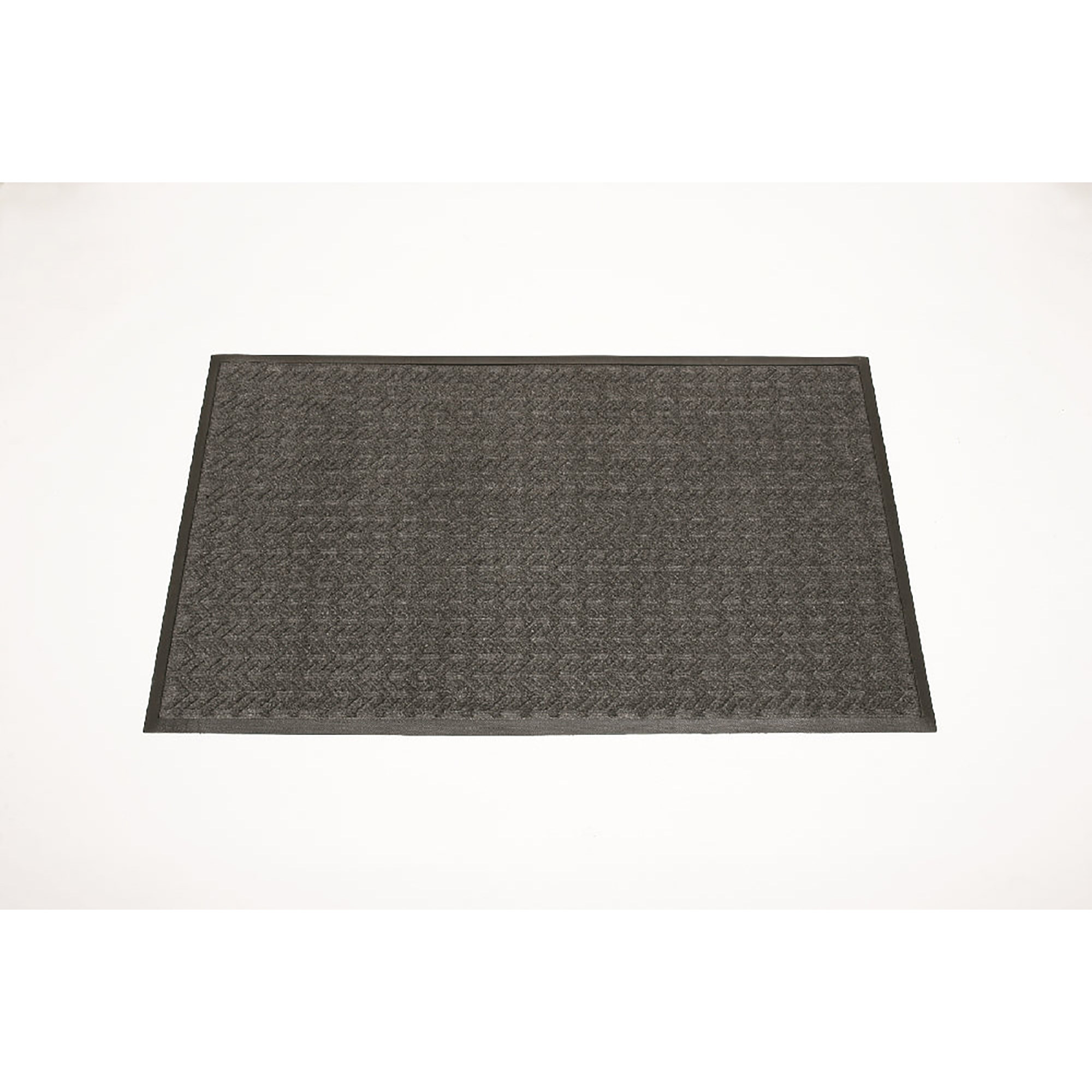 Mat, Floor, Wiper/Scraper, Medium Duty, Recycled PET, Gray, 3' x 5' - Each