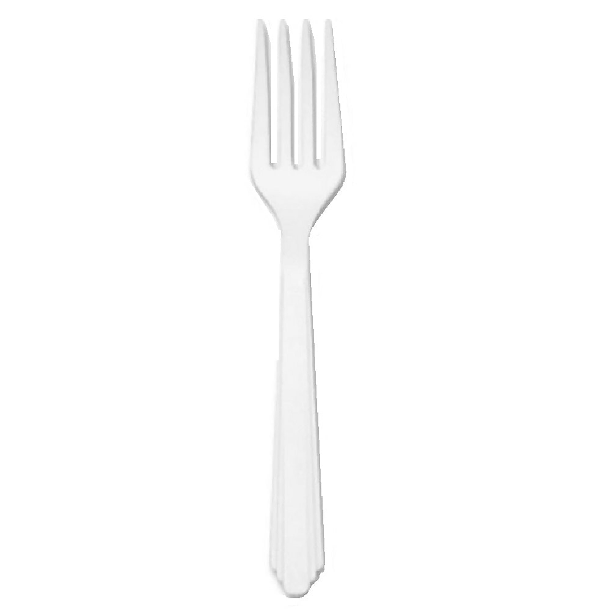 Forks, Plastic, Type Iii Heavy Duty, White, 6-5/6" - 100/PK