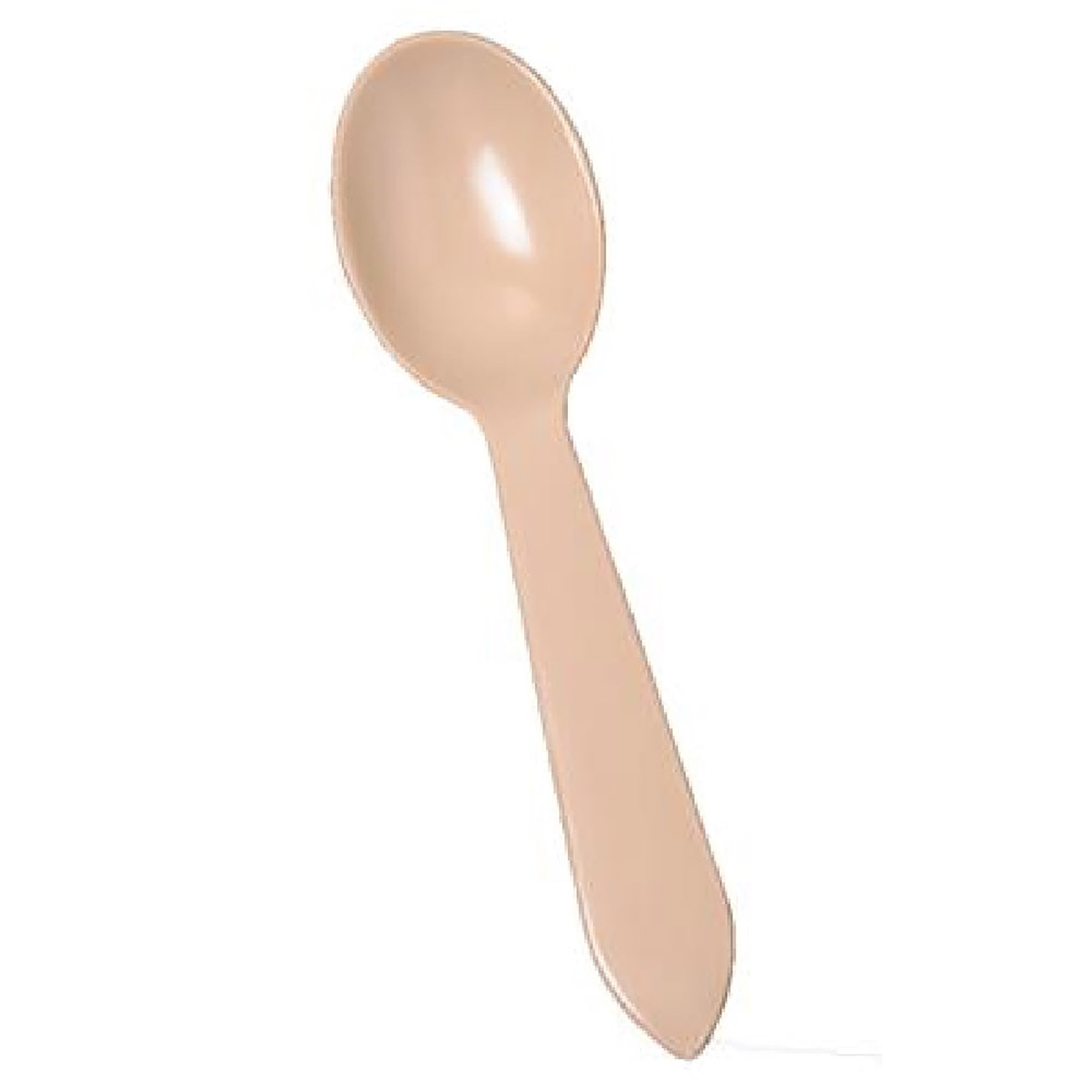Spoons, Plastic, Type Iv High Impact, Tan, 5" - 100/PK