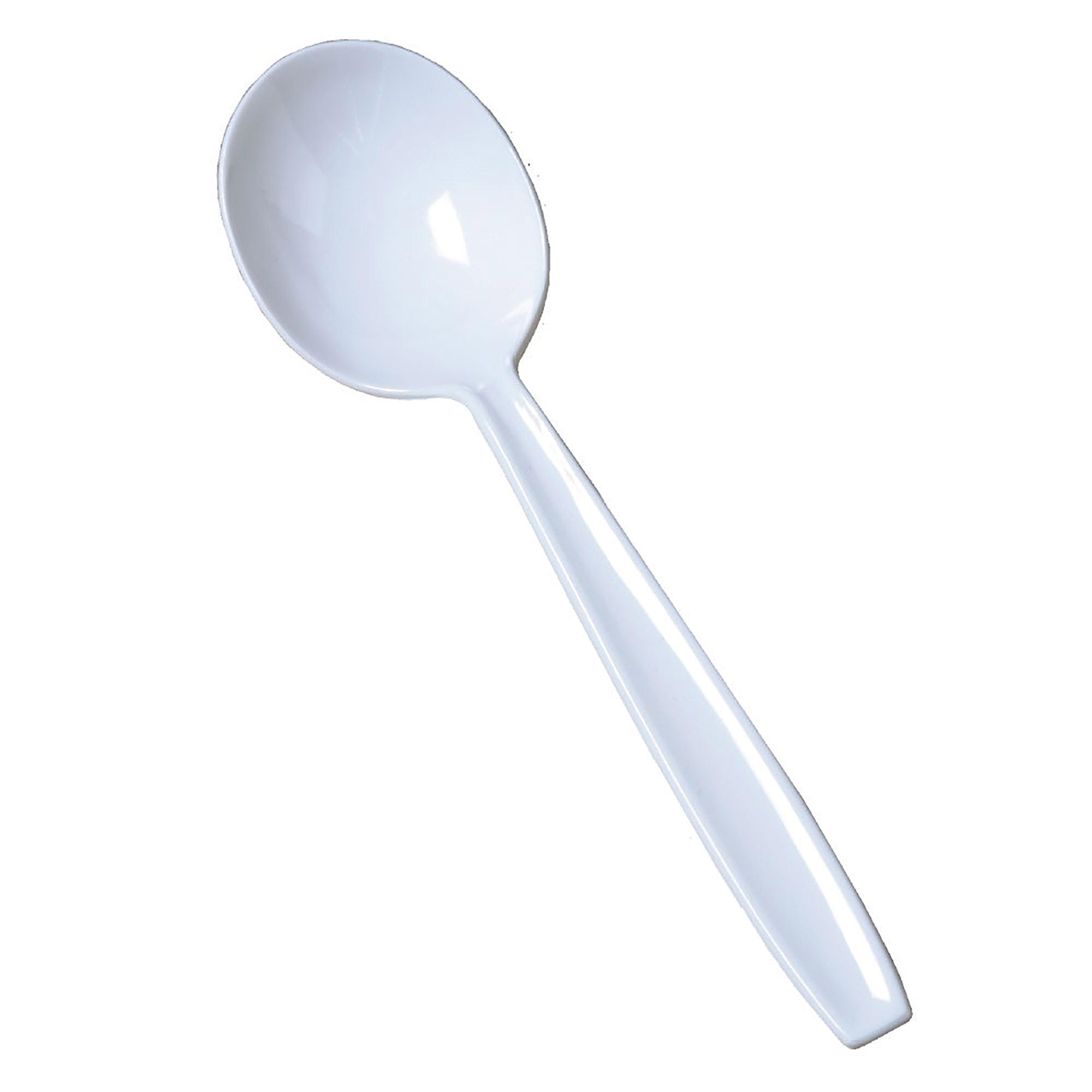 Spoons, Bouillon, Plastic, Type Iii Heavy Duty, White, 5-1/2" - 100/PK
