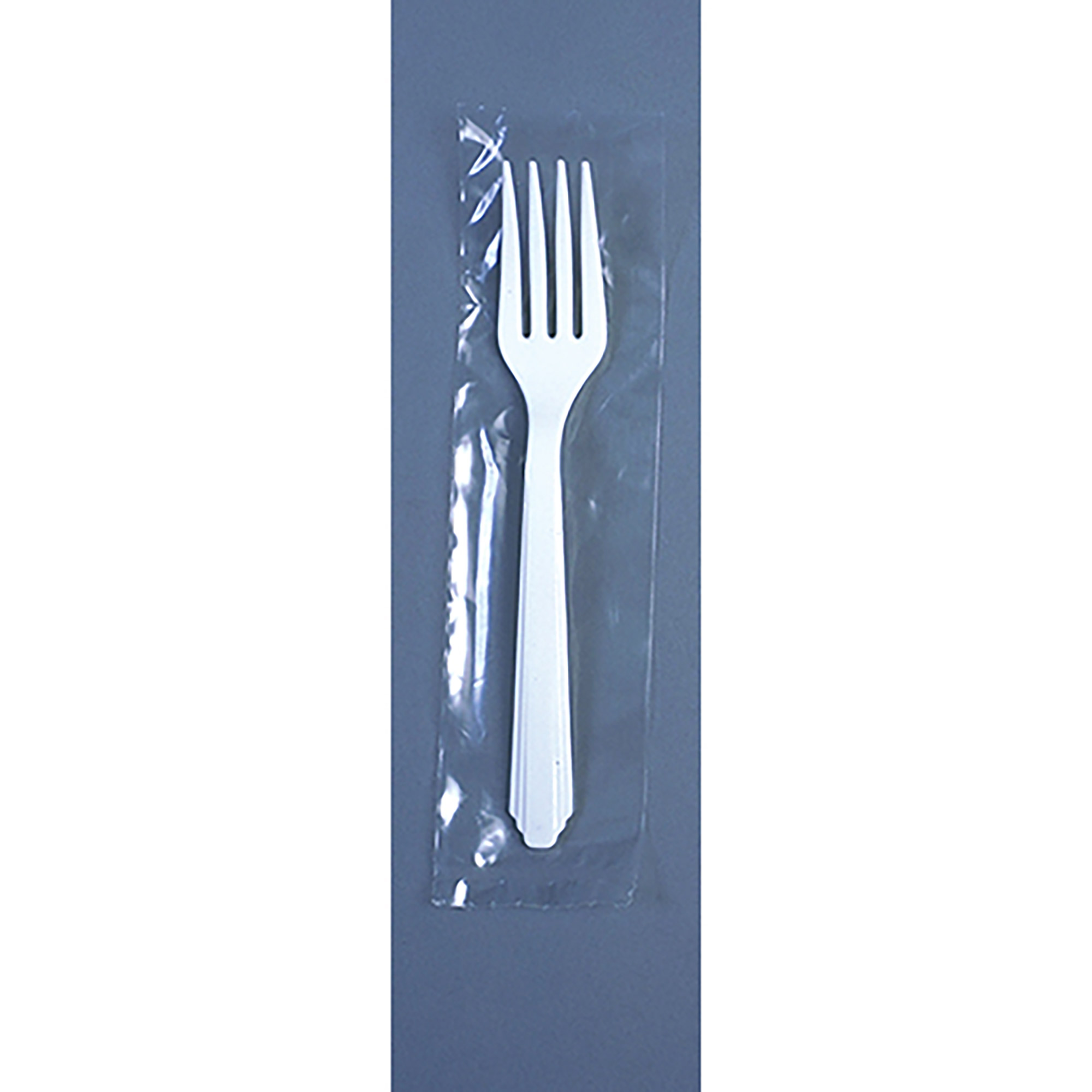 Forks, Plastic, Type III Heavy Duty, Individually Wrapped, White, 5-5/16" - 1000/CS
