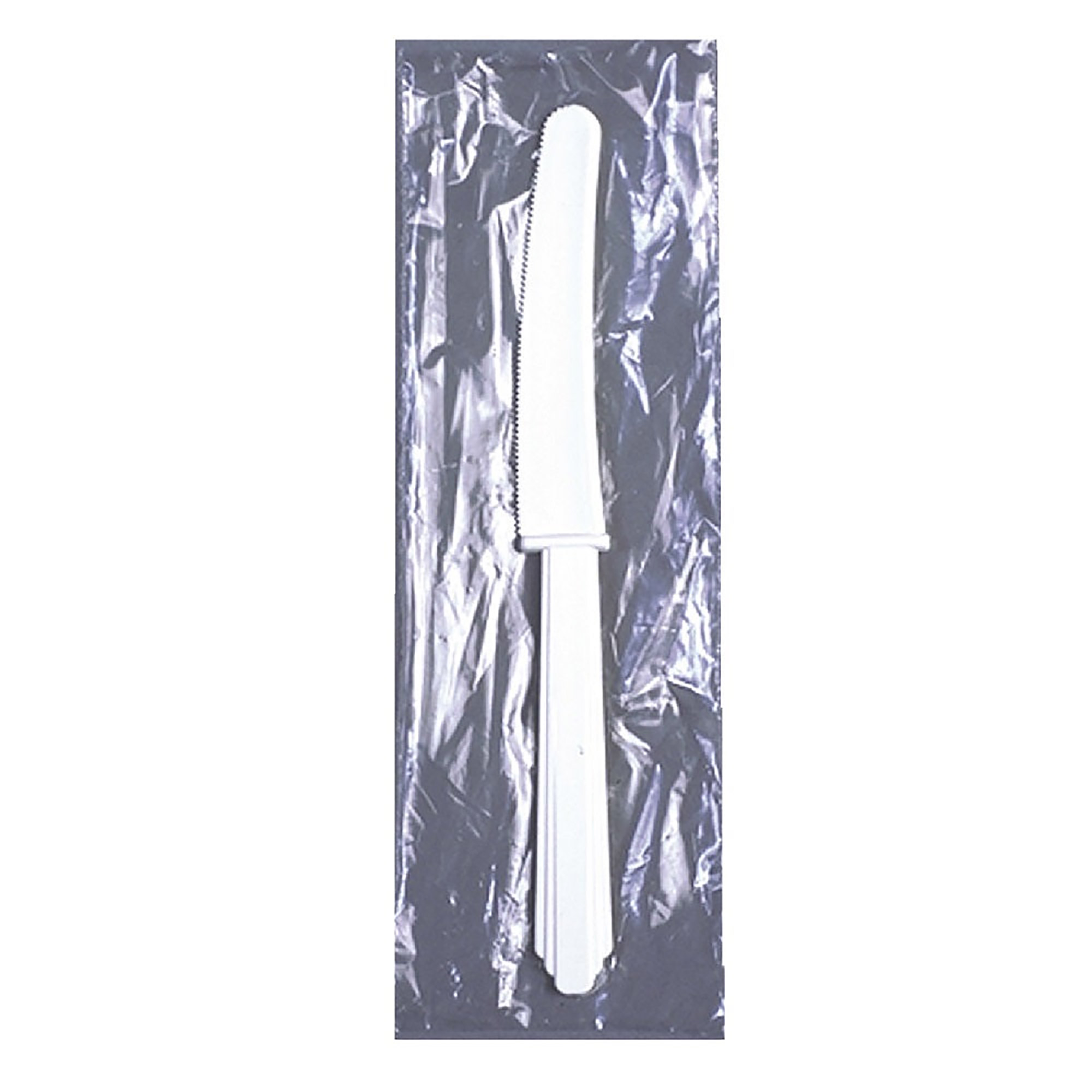 Knives, Plastic, Type III Heavy Duty, Individually Wrapped, White, 6-3/4" - 1000/CS