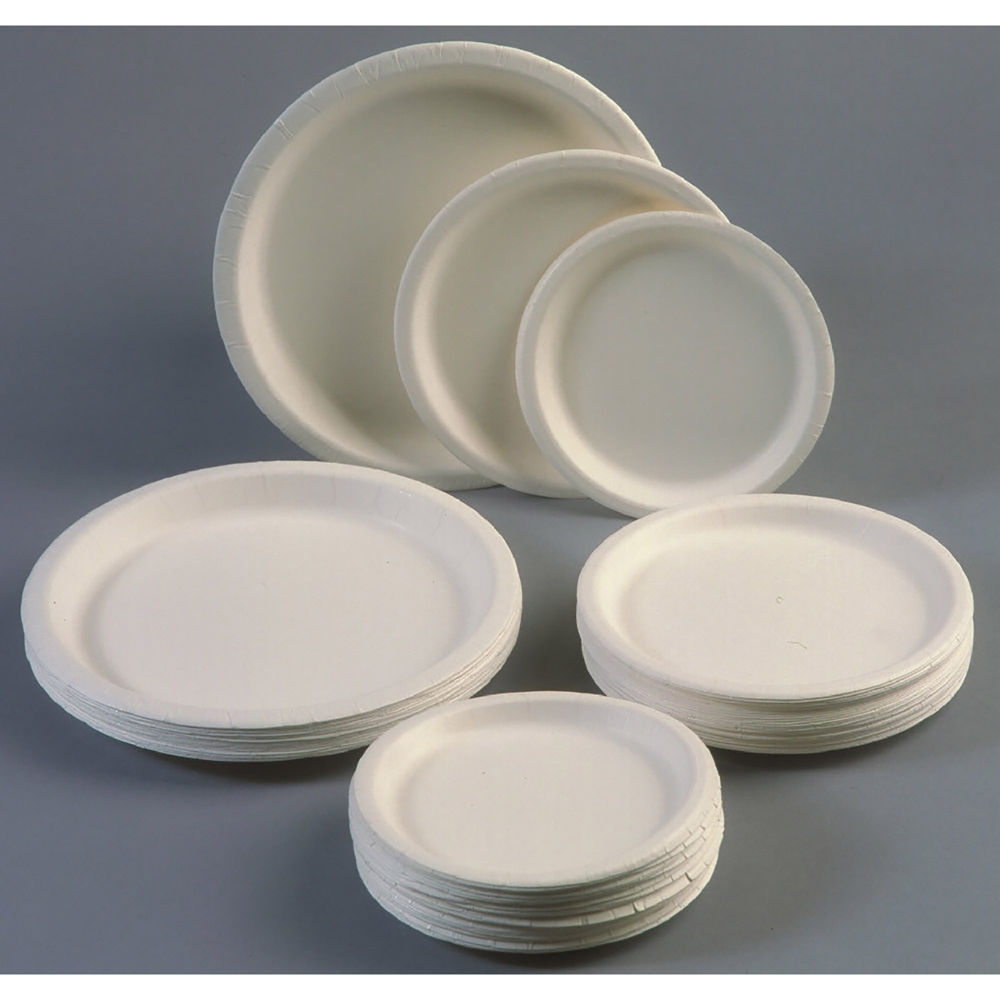 Plate, Paper, White, 9" Diameter, 3/4" Deep - 1000/BX