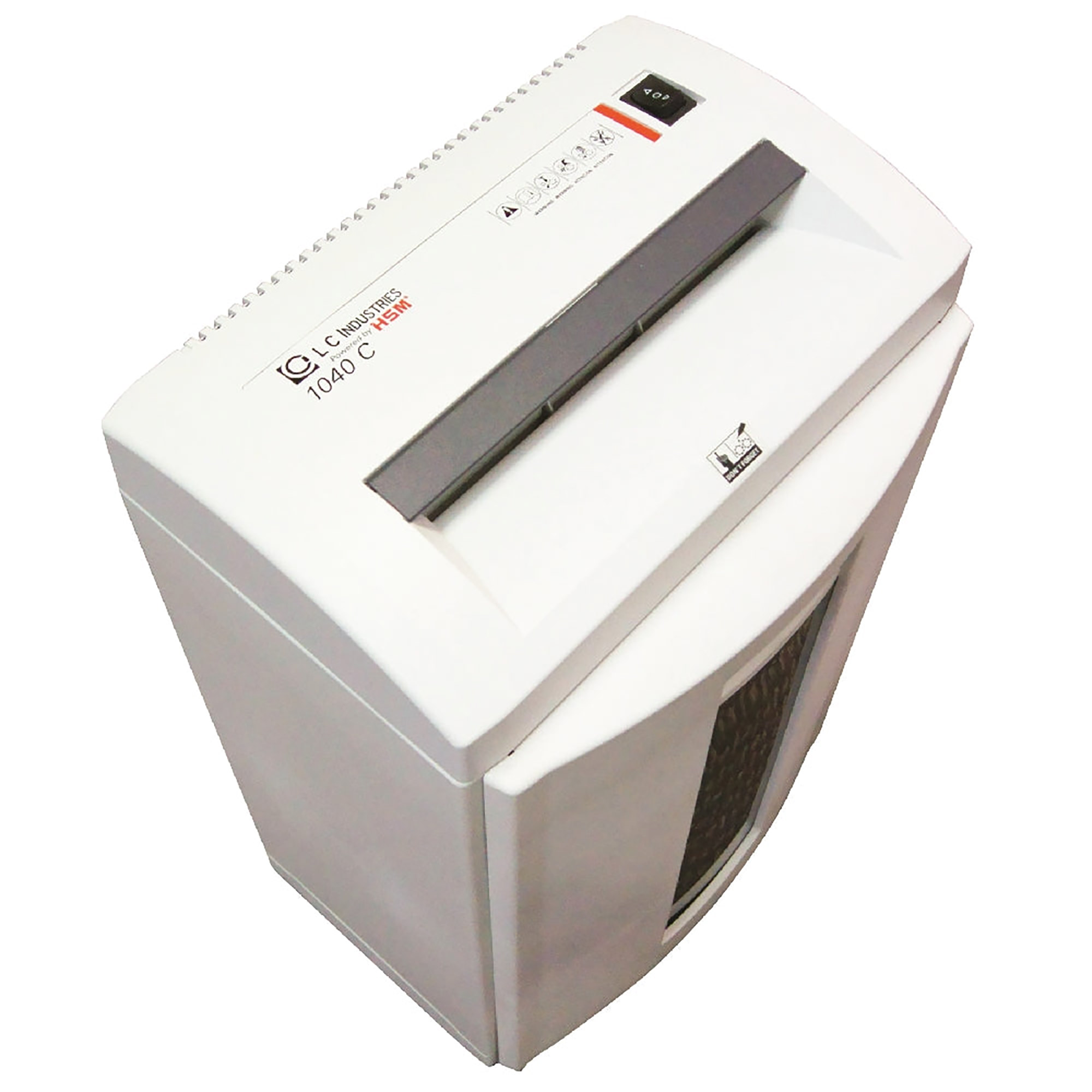 Shredder, cross-cut, 14 sheets, 9.5" throat - Each