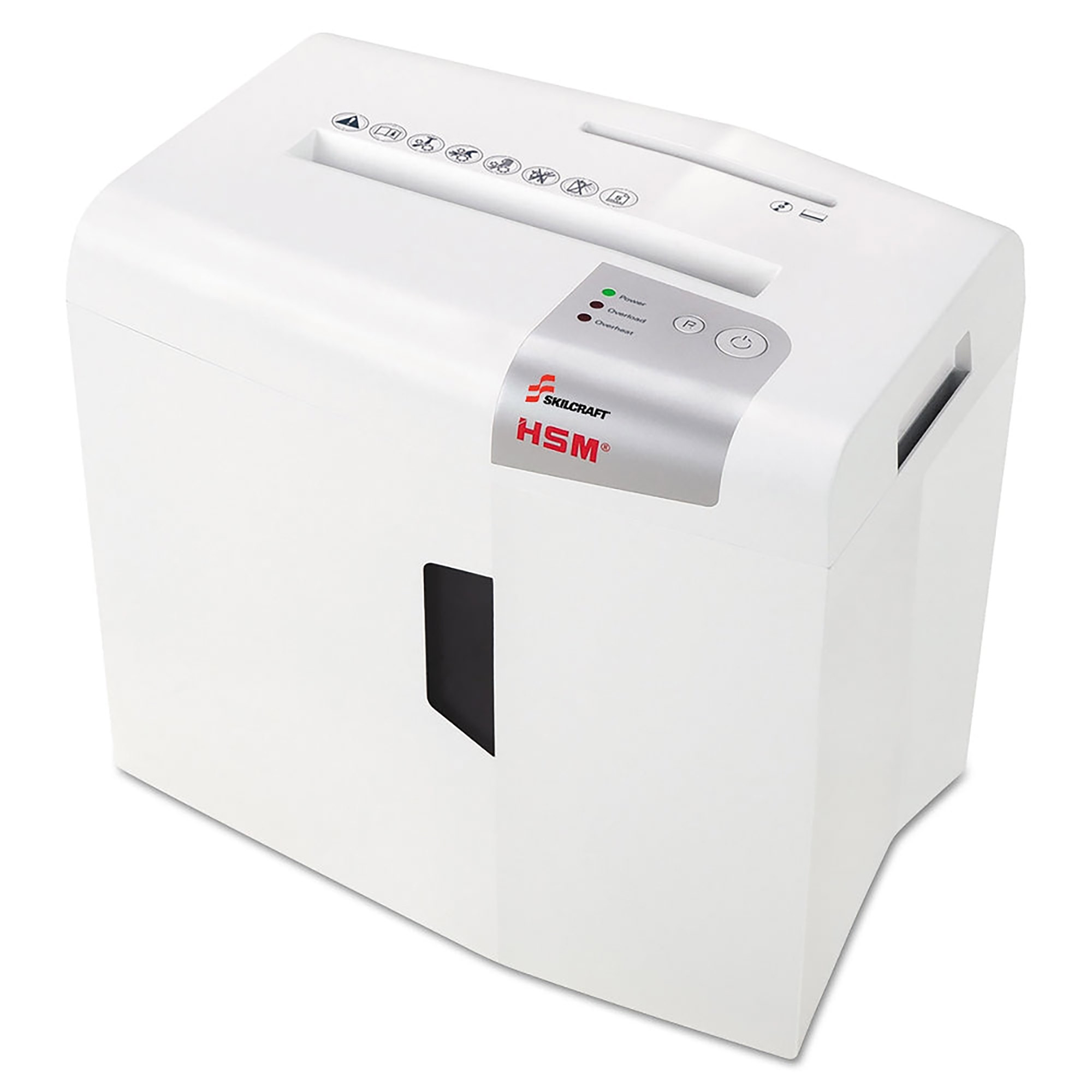 Paper Shredder, Desk-Side, Personal, Level 3, Cross-Cut - Each