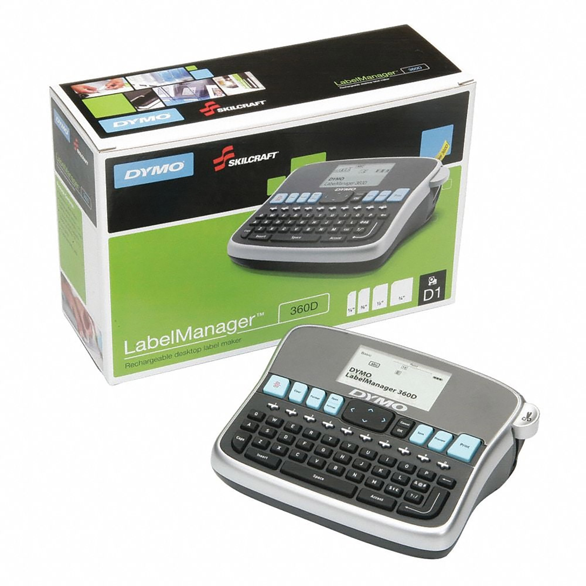 LabelManager 360D - Desktop Label Maker Kit - Silver - Each