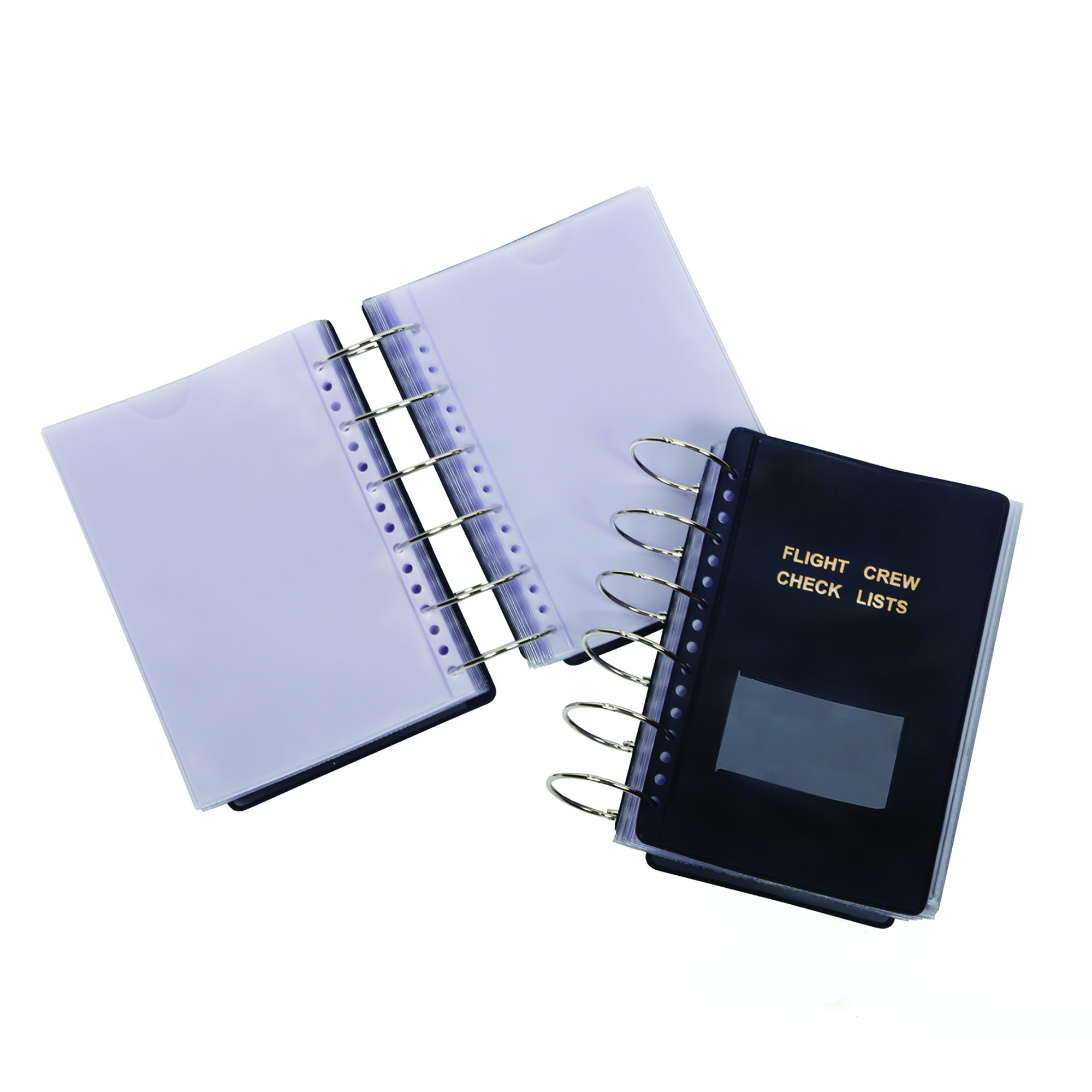 Flight Crew Check Binder, 6 Rings, Blue, 8 3/8" x 6 x 2" - Each