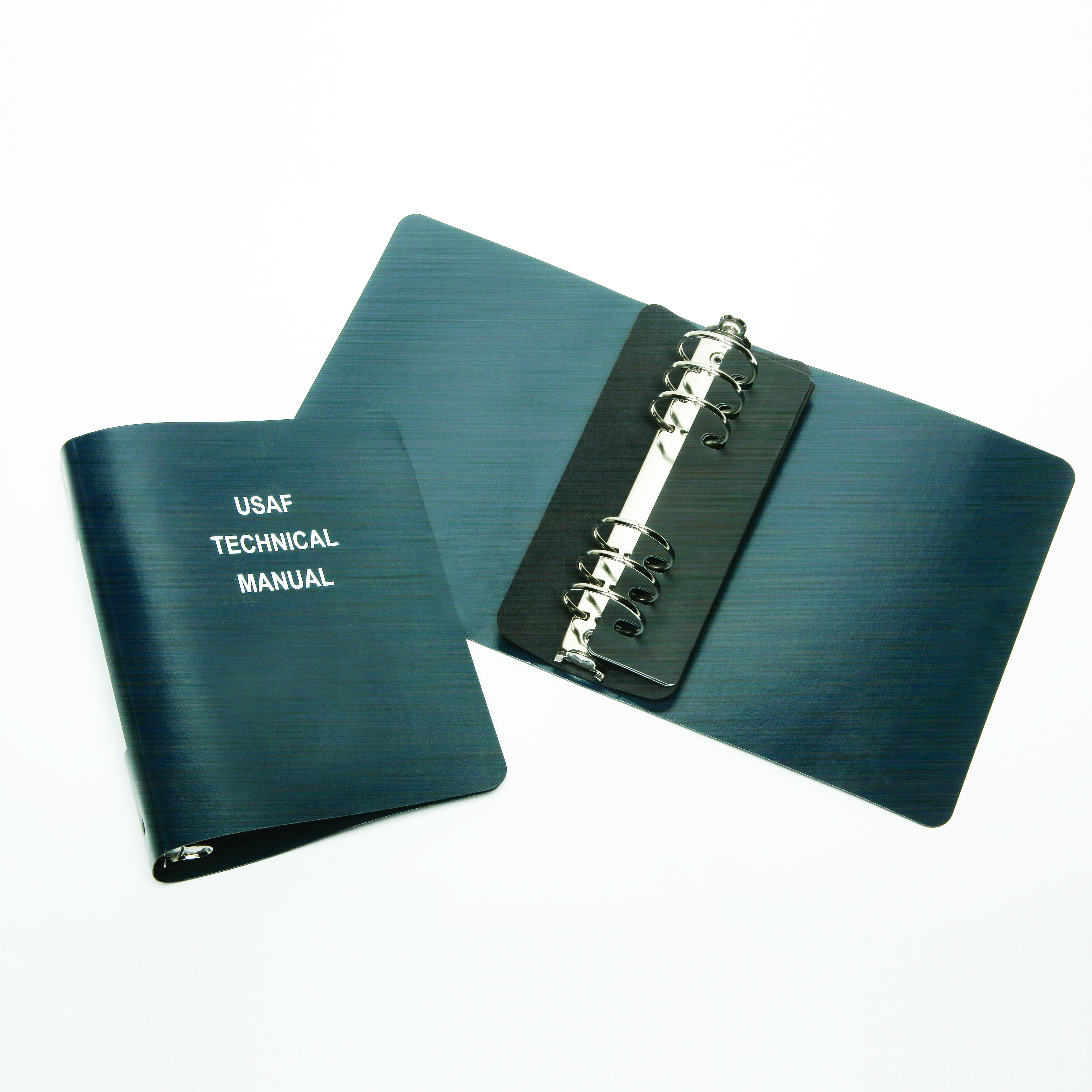 Six-Ring, Flexible, USAF Technical Manual, Blue, Pocket-Size, 1-1/2" Capacity - Each