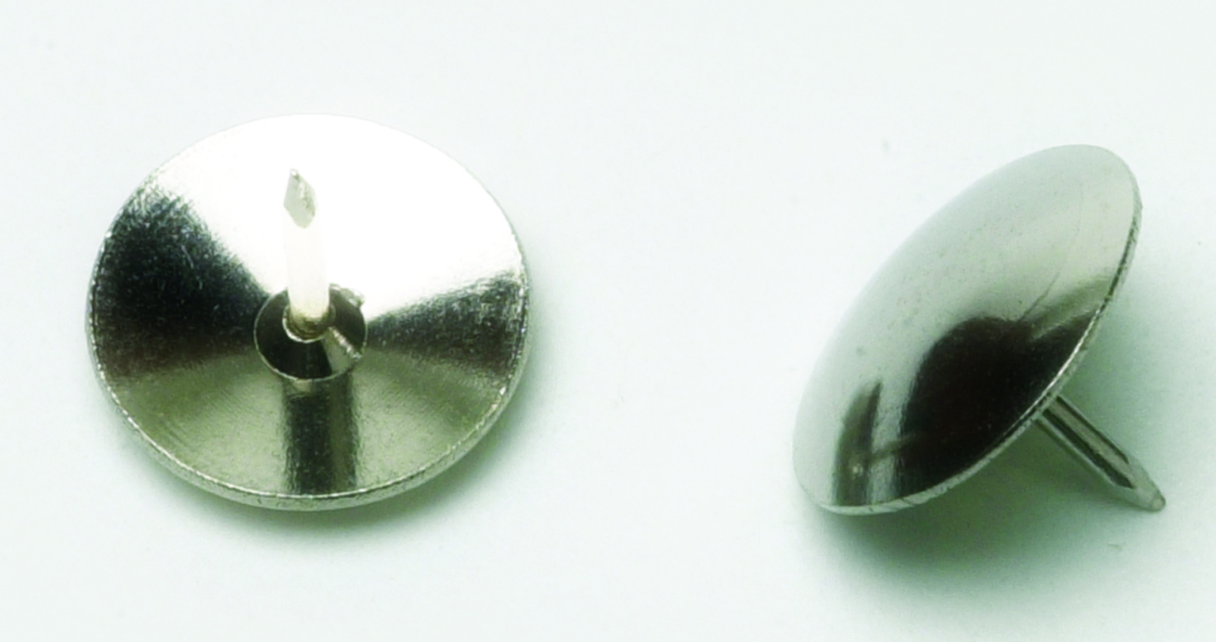Thumbtacks, Nickel-Plated Steel, Silver, 1/2 - 100/BX