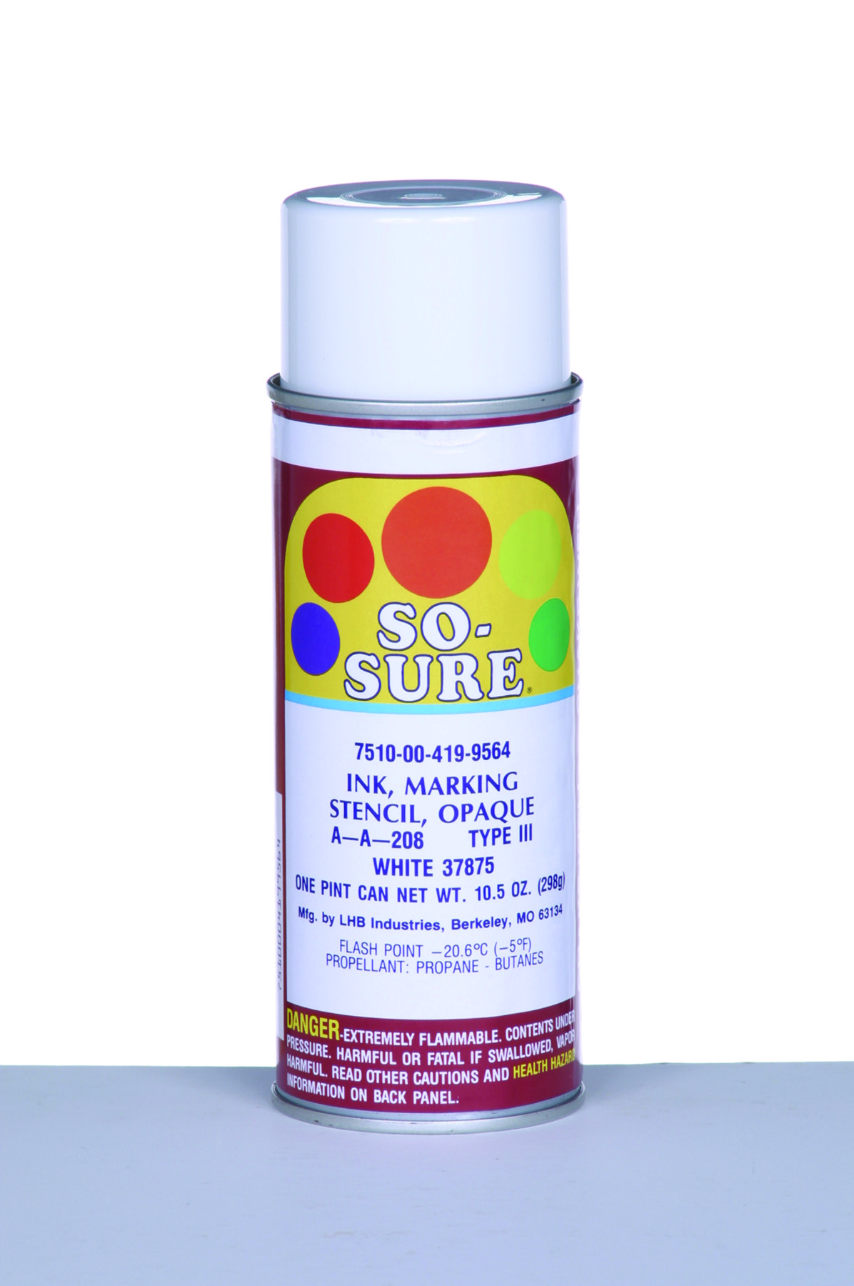 Ink, Aerosol Stencil, Opaque, White, #37875 - Each