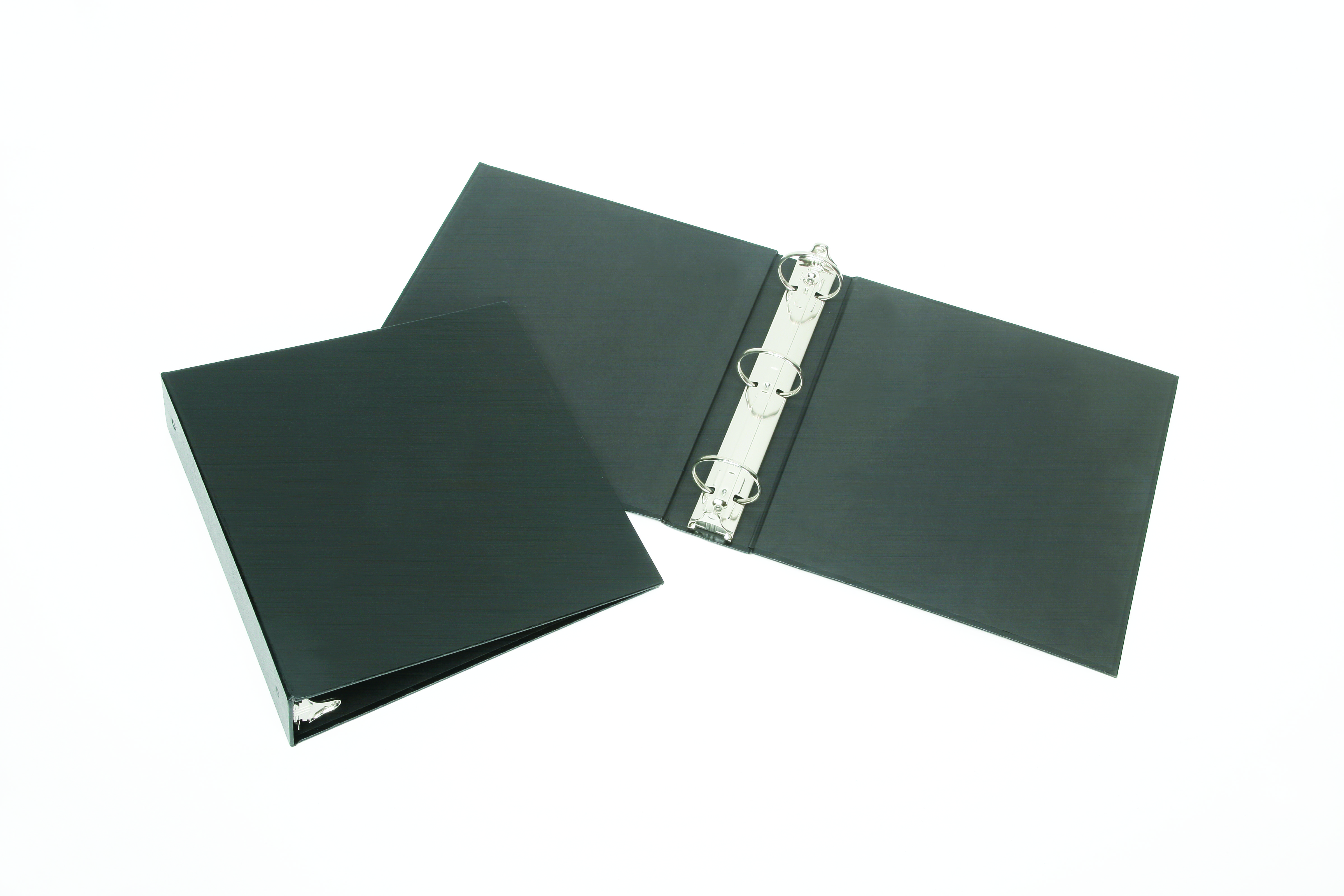 Binder, 3-Ring, Turned Edge, Case Bound, Black, 2" Capacity, Letter Size - Each