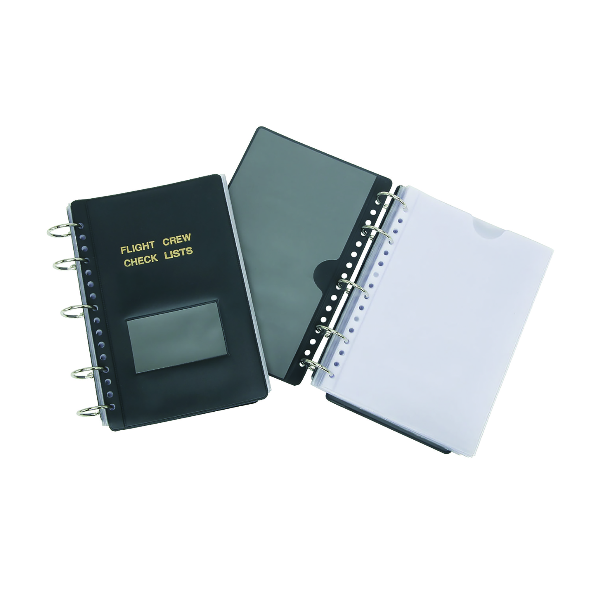 Flight Crew Check Binder, 5 Rings, Blue, 8 3/8" x 6 x 1" - Each