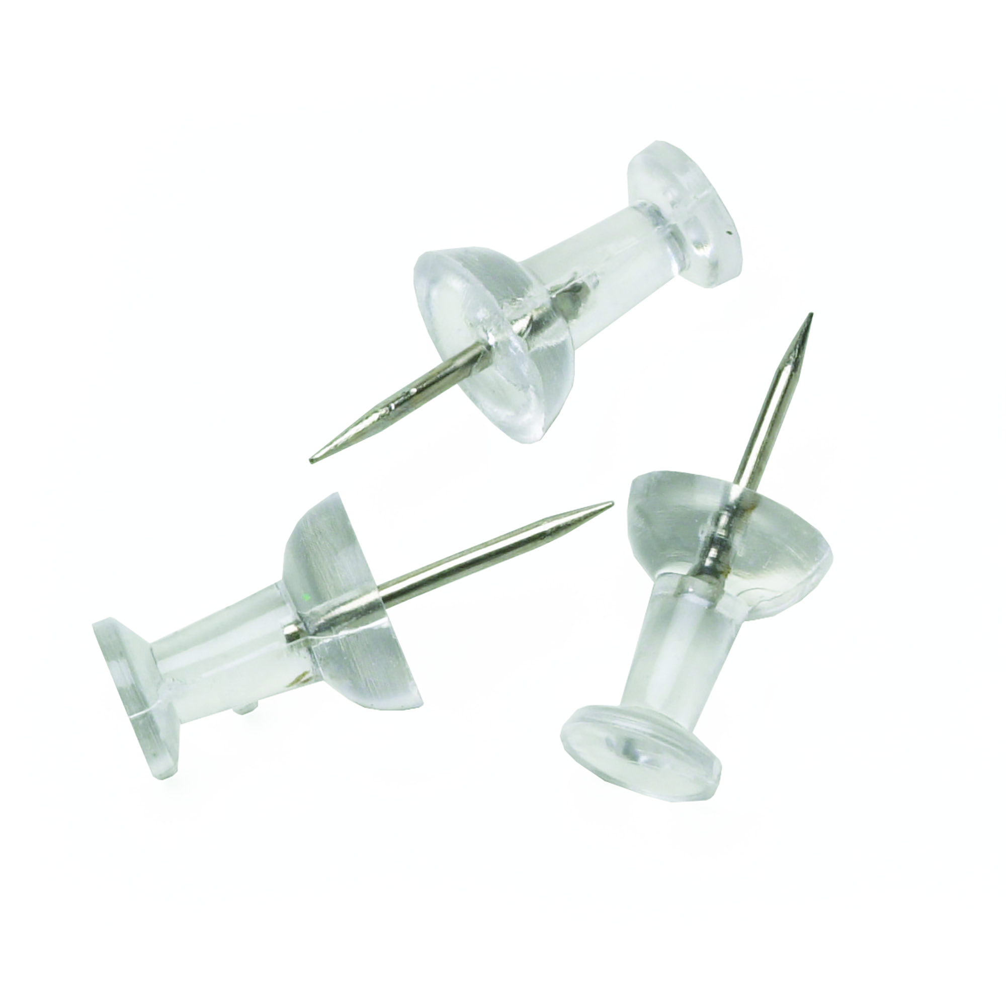 Pushpins, Clear - 100/BX