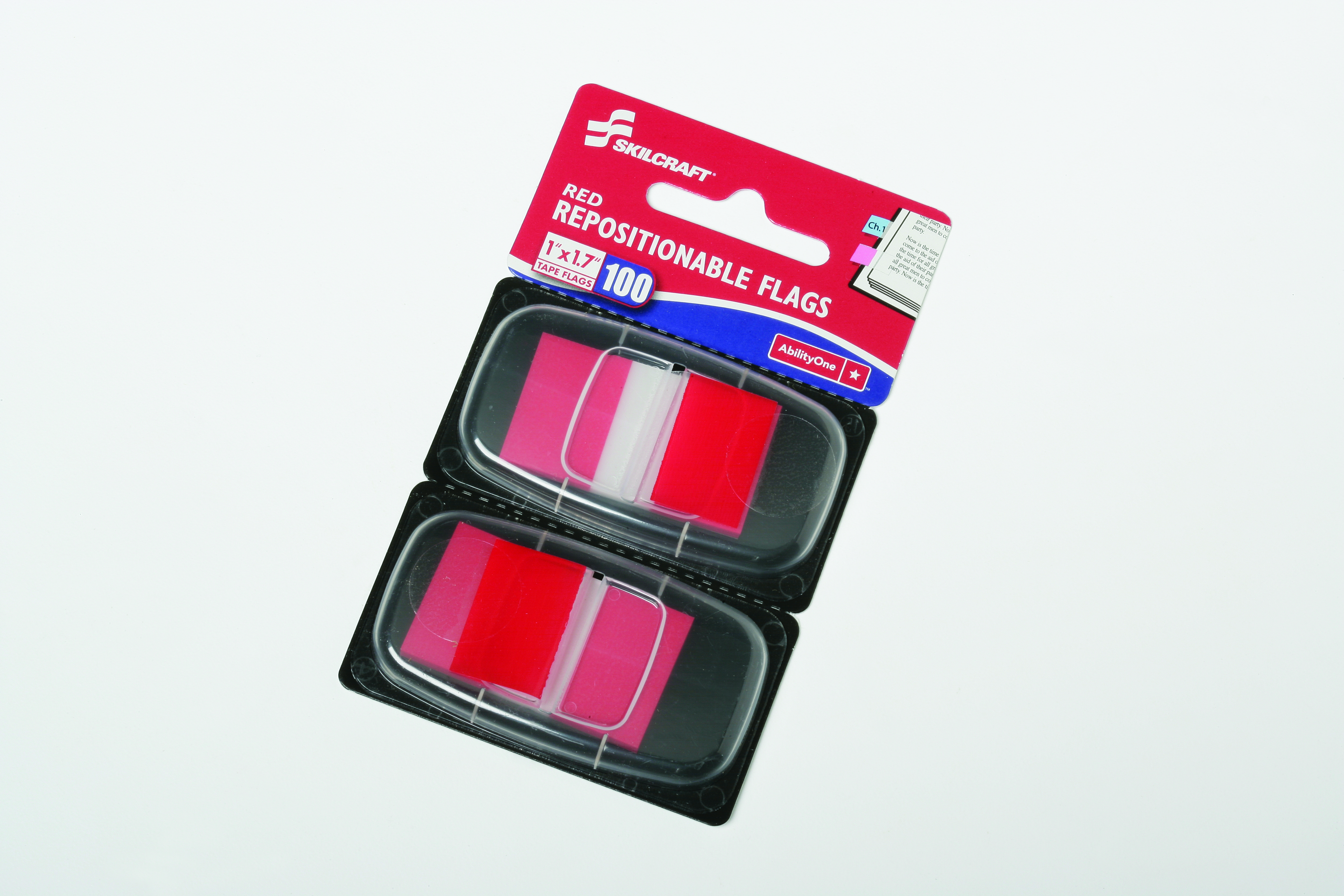 Self-Stick Flag, 1 x 1.75, Red - 100/PK