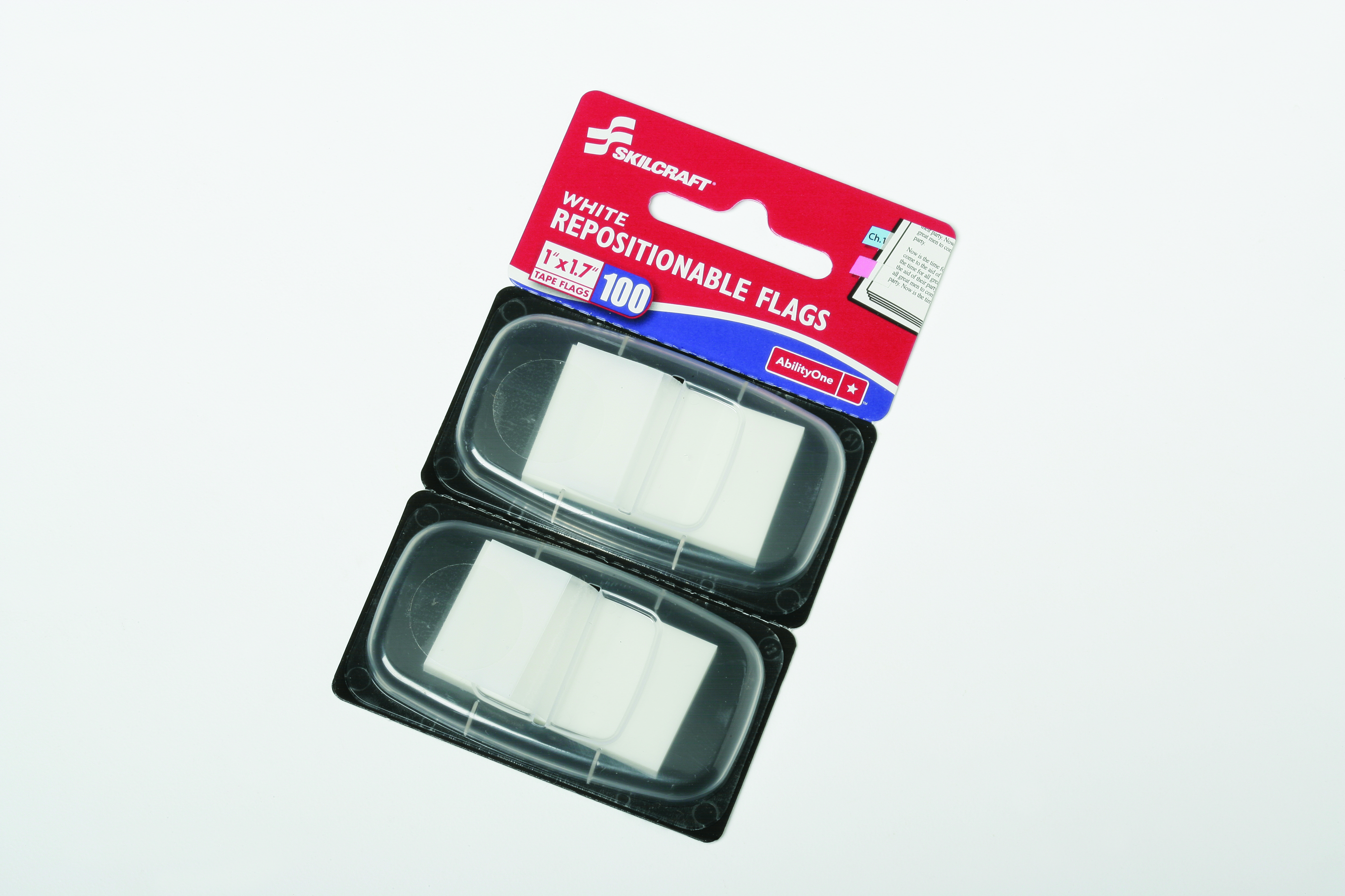 Self-Stick Flag, 1 x 1.75, White - 100/PK