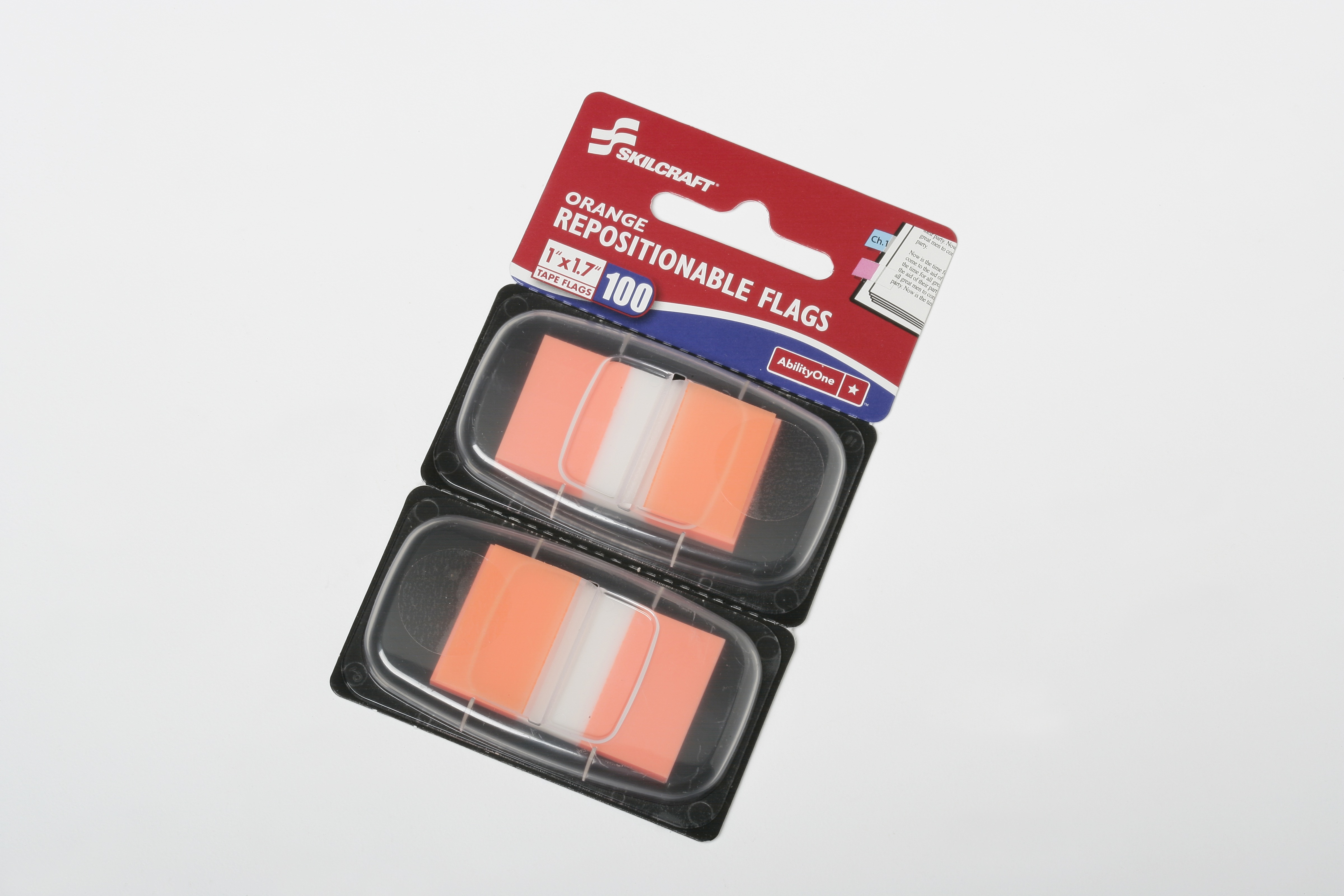 Self-Stick Flag, 1 x 1.75, Orange - 100/PK