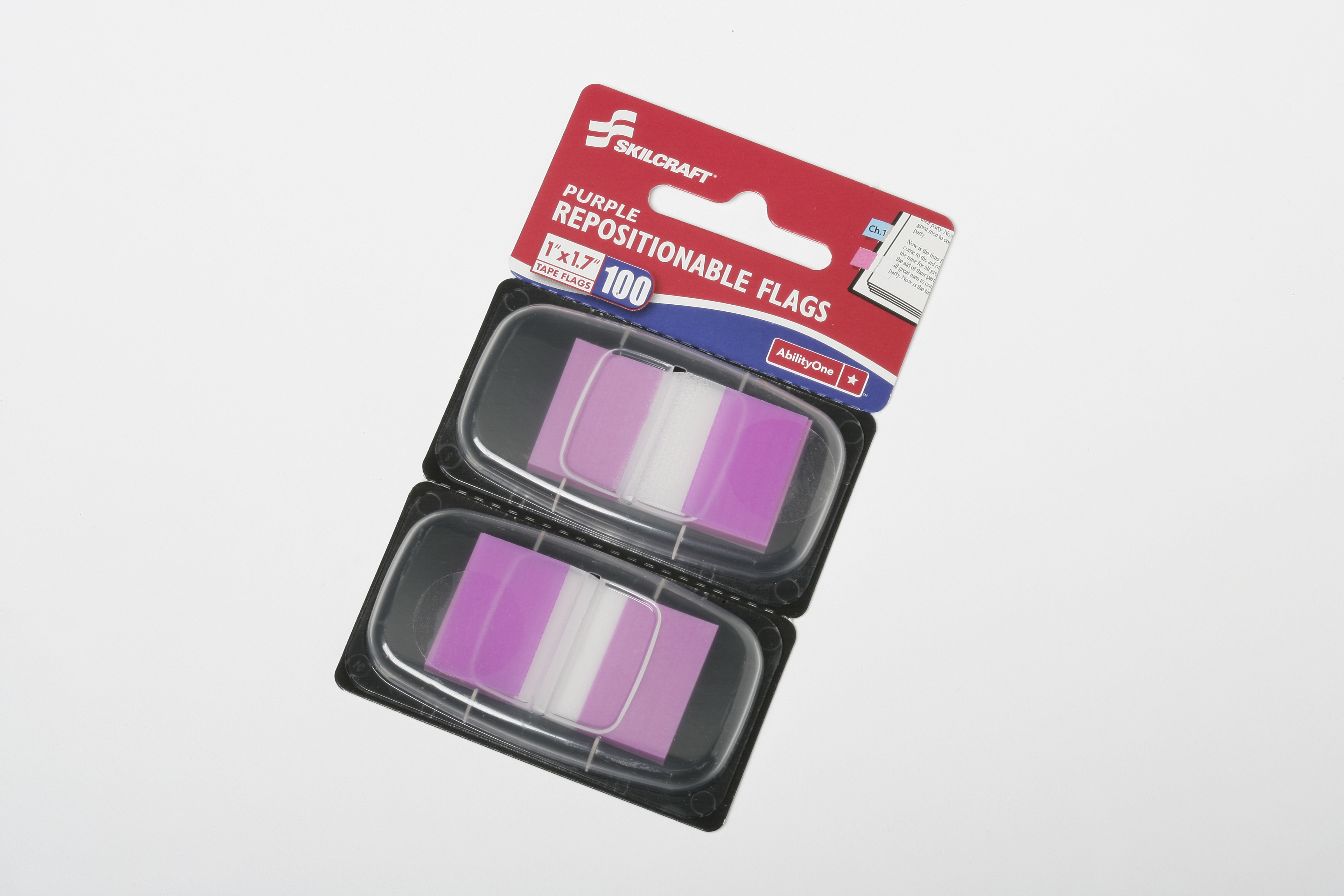 Self-Stick Flag, 1 x 1.75, Purple - 100/PK