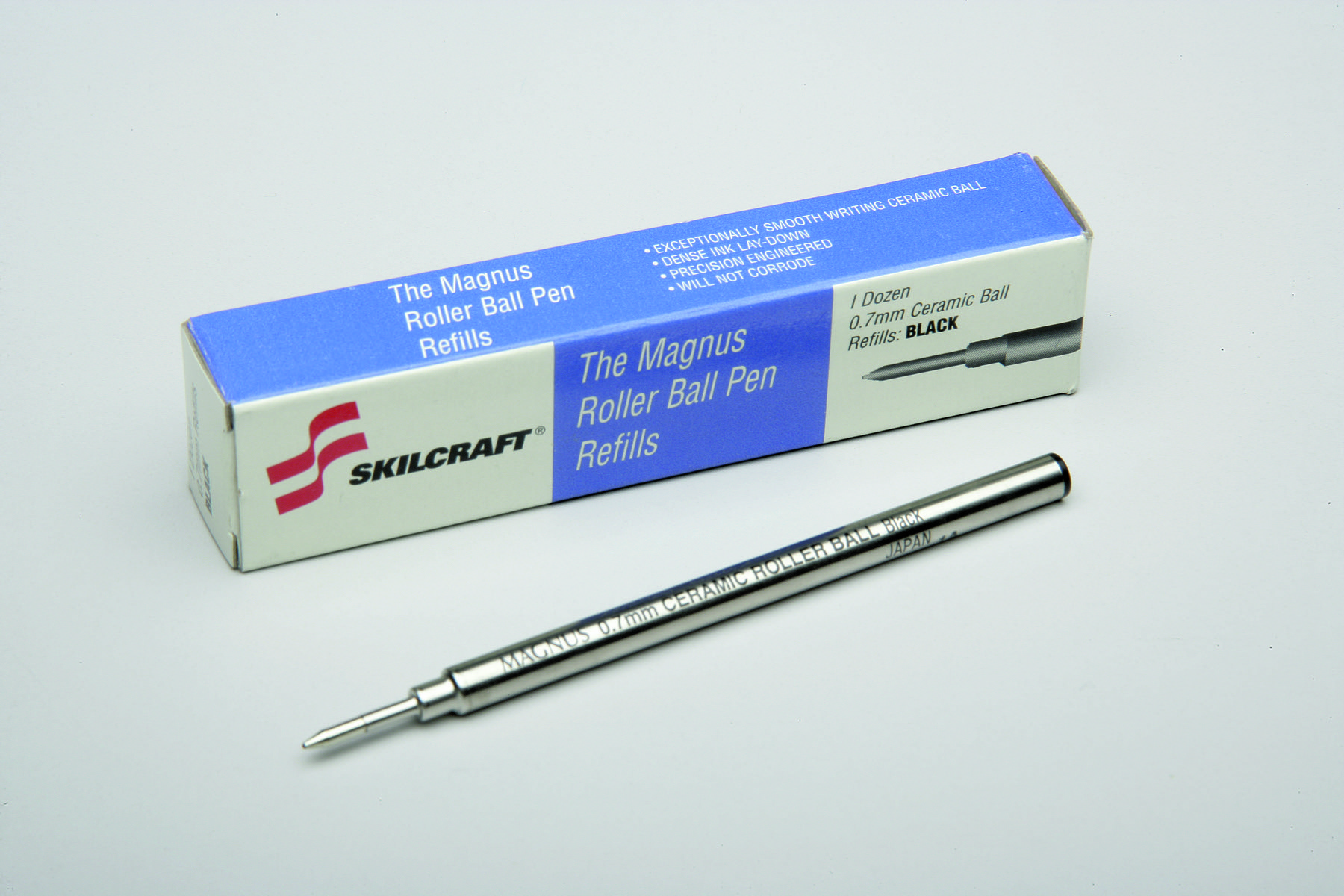 Refill, Pen, Roller Ball, Executive, Black Ink, 0.7mm - 12/PK