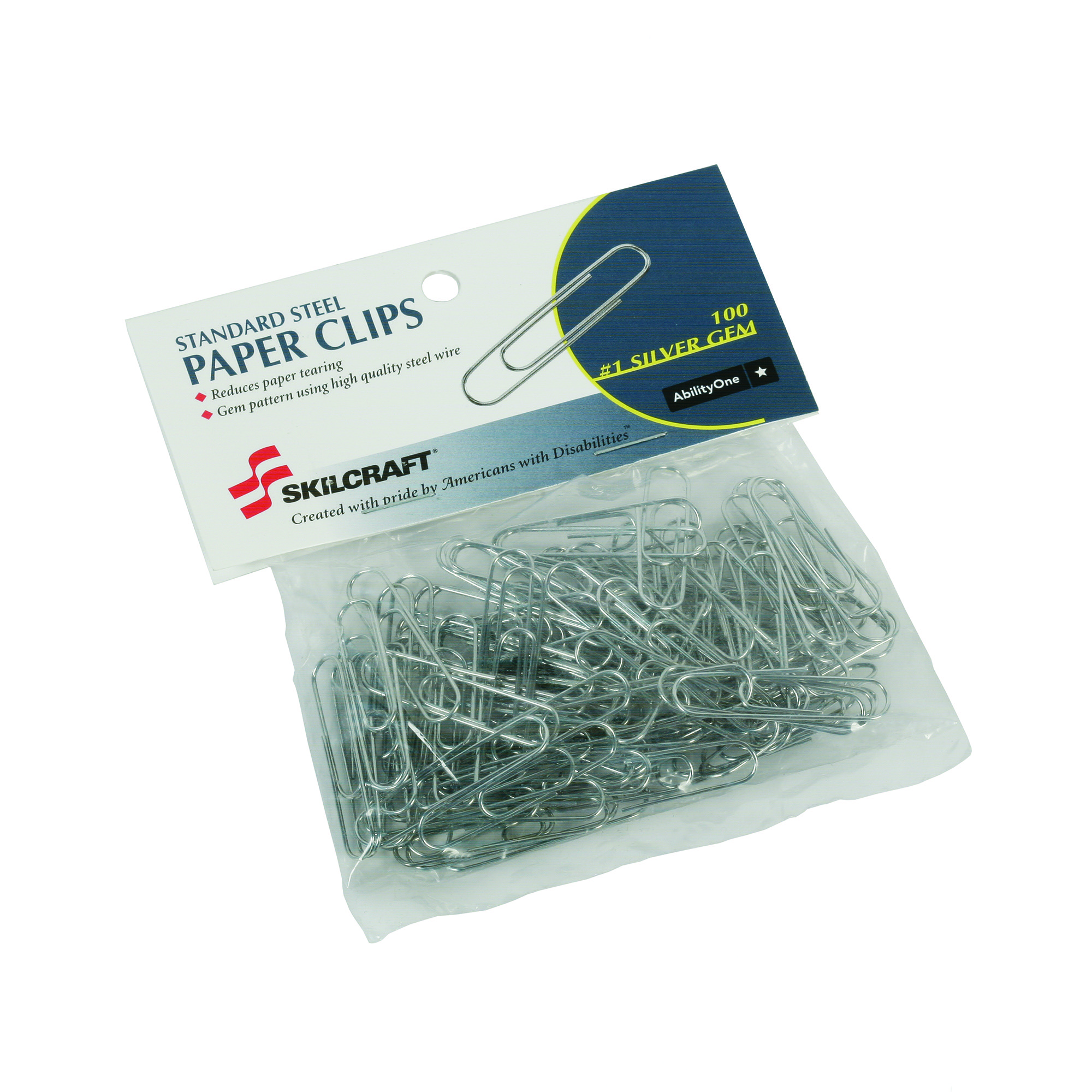 Paper Clips - w/Header Card, 100 Per Pack