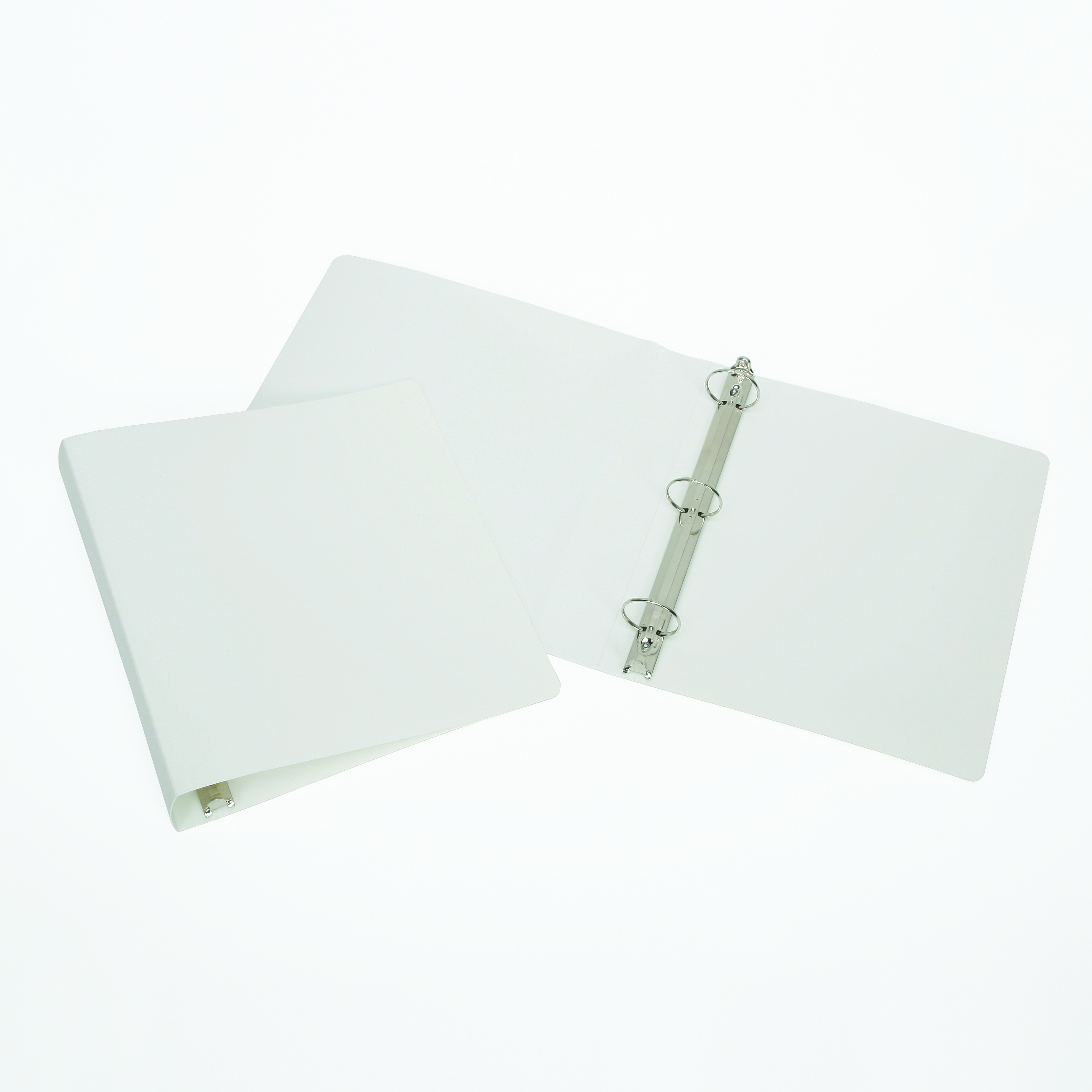 Binder, Round Ring, Polyethylene, Flexible, White, 1/2" Capacity, Letter Size - Each