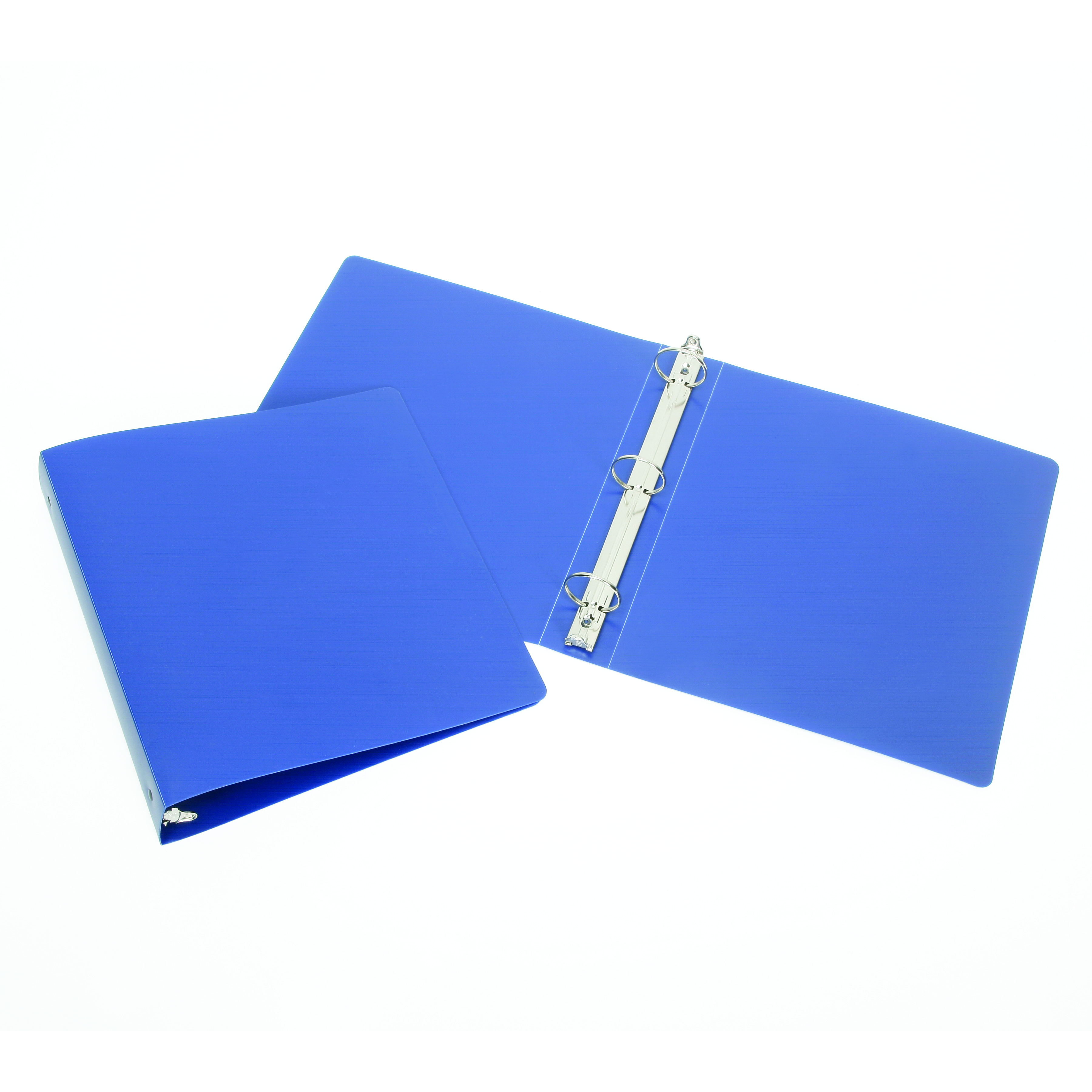 Binder, Round Ring, Polyethylene, Flexible, Blue, 1" Capacity, Letter Size - Each