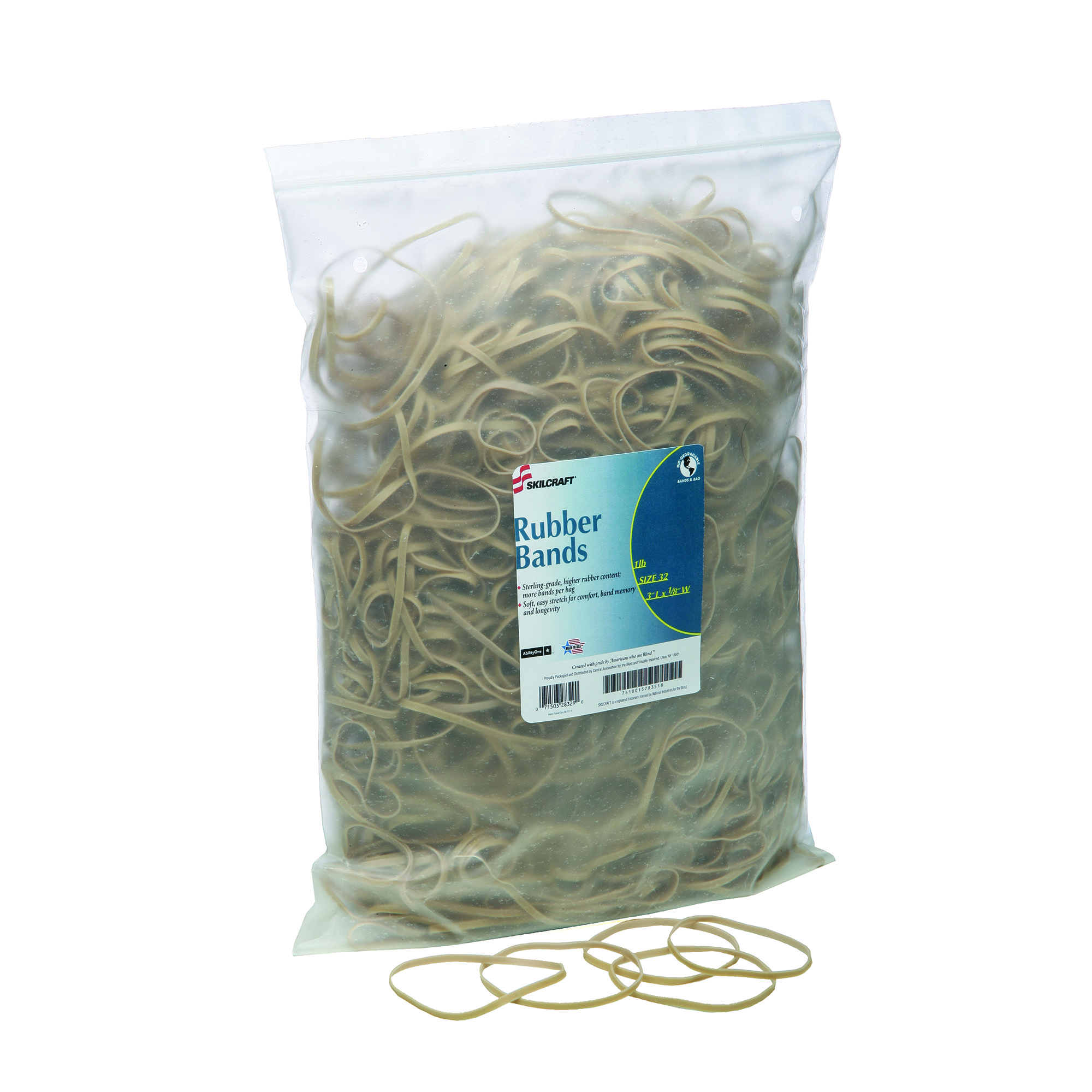 Rubber Band, Sterling Grade, Size 32, 1 lb