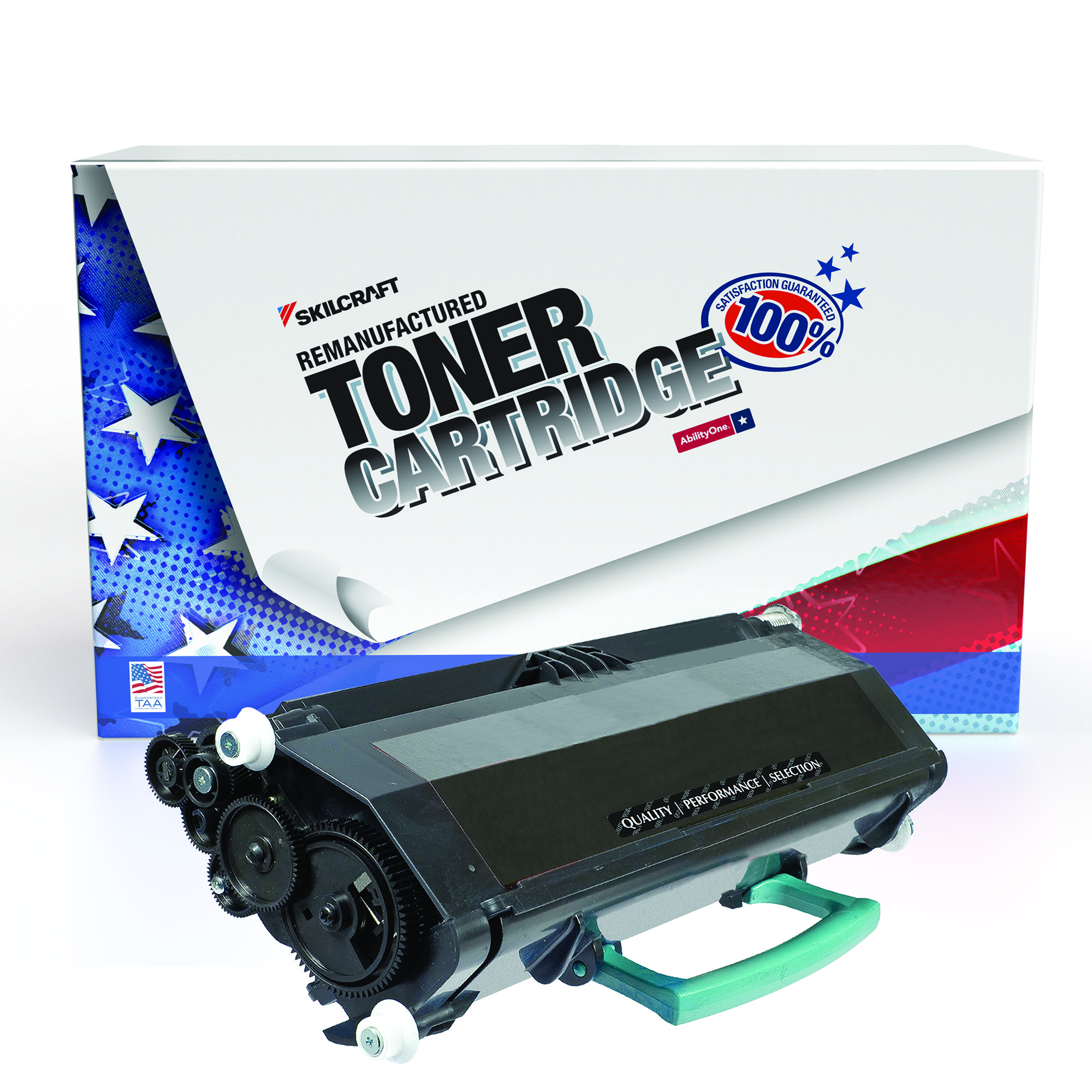 Toner Cartridge, Laser, Remanufactured, Lexmark E260/E360/E460/E462, Black, Page Yield 18000 - Each