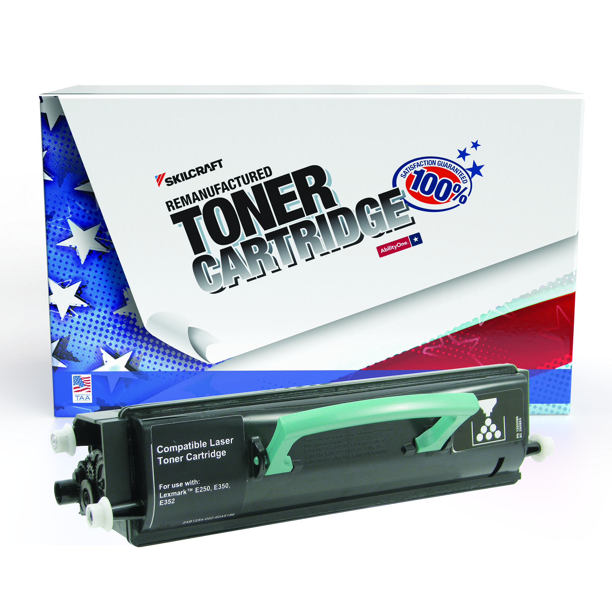 Toner Cartridge, Remanufactured, Lexmark E350/E352 Series - Each