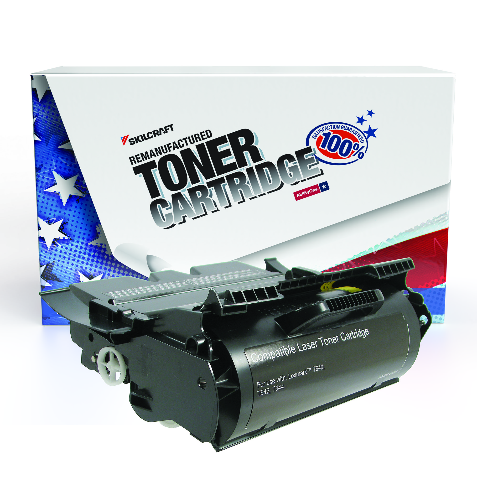 Toner Cartridge, Remanufactured Lexmark T640/T642/T644 Series - Each