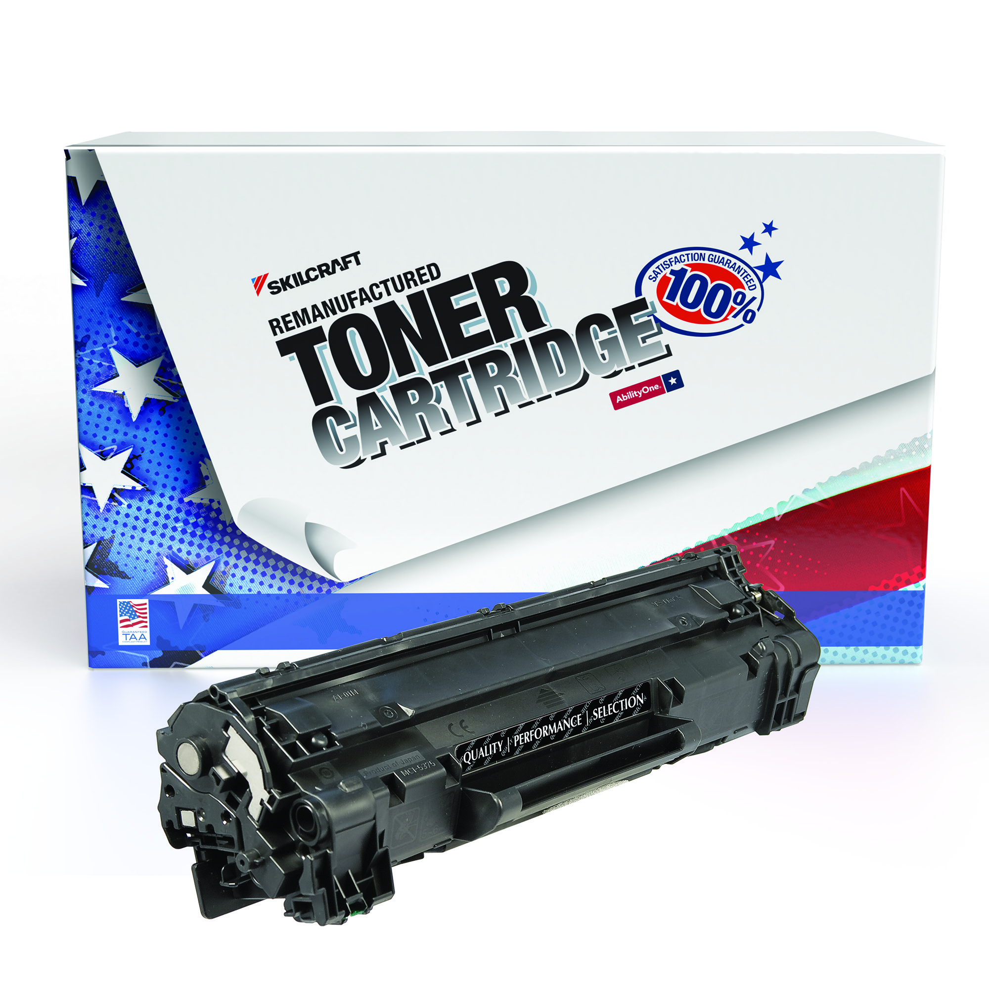 Toner Cartridge, LaserJet, Remanufactured, HP 85A, Black, Page Yield 1600 - Each