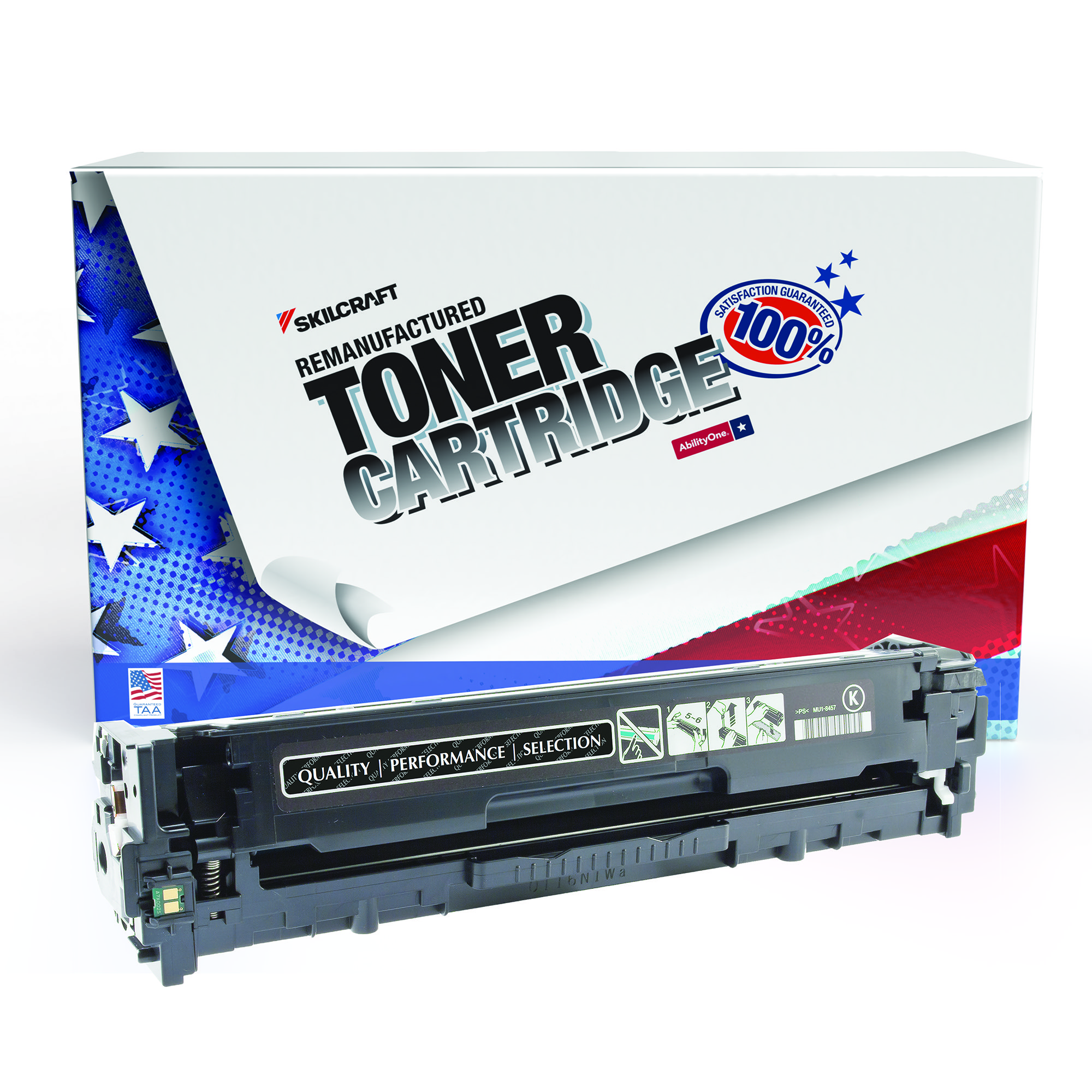 Toner Cartridge, Remanufactured, Standard Yield, Black, HP CP 1525NW / CM1415FNW - Each