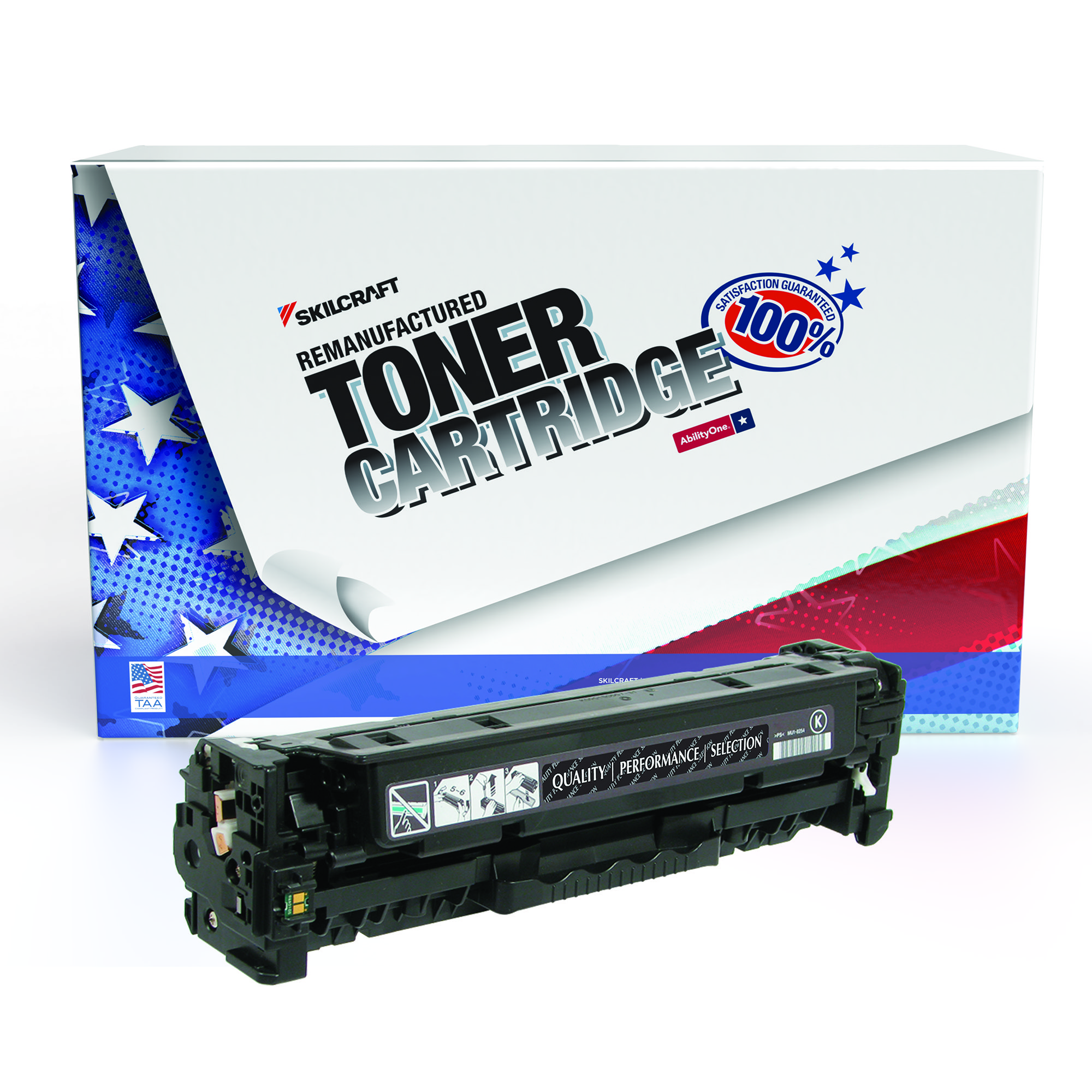 Toner Cartridge, LaserJet, Remanufactured, HP 305A Series, Black, Page Yield 2200 - Each