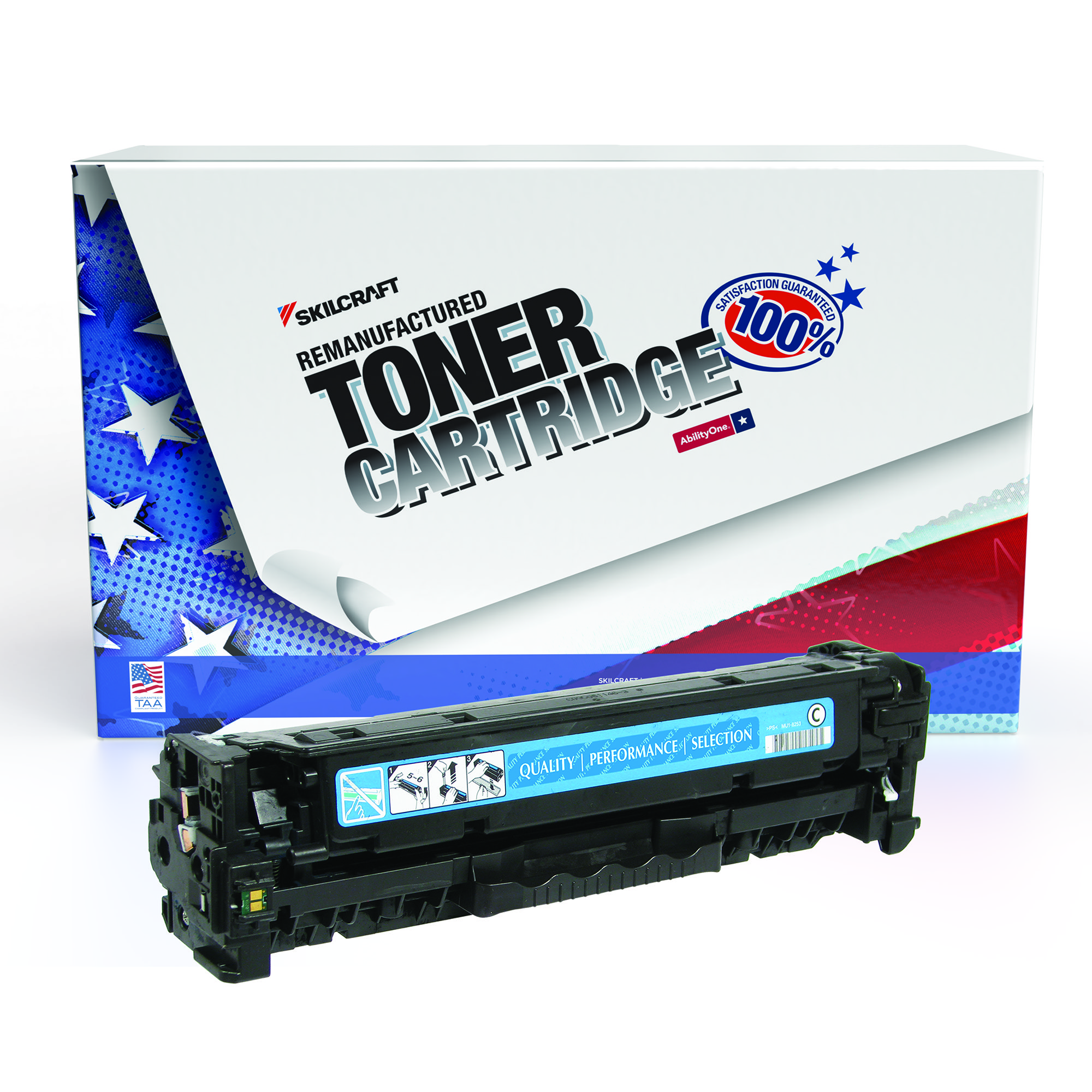 Toner Cartridge, LaserJet, Remanufactured, HP 305A Series, Cyan, Page Yield 2600 - Each