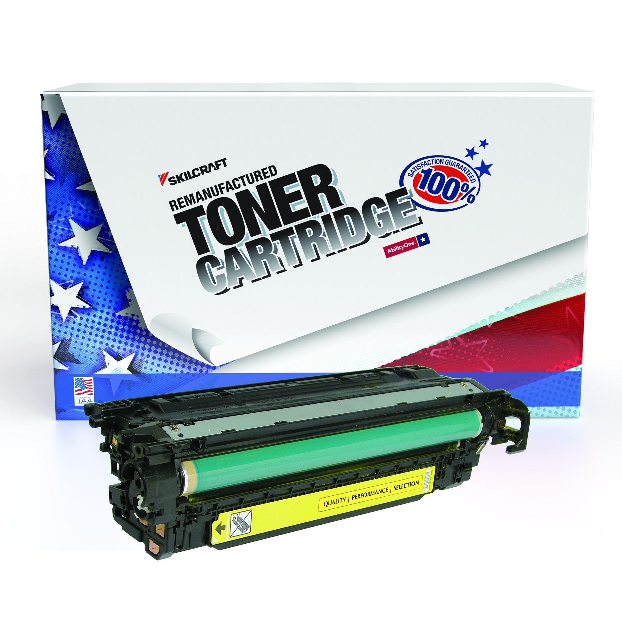 Toner Cartridge, LaserJet, Remanufactured, HP 507A Series, Yellow, Page Yield 6000 - Each