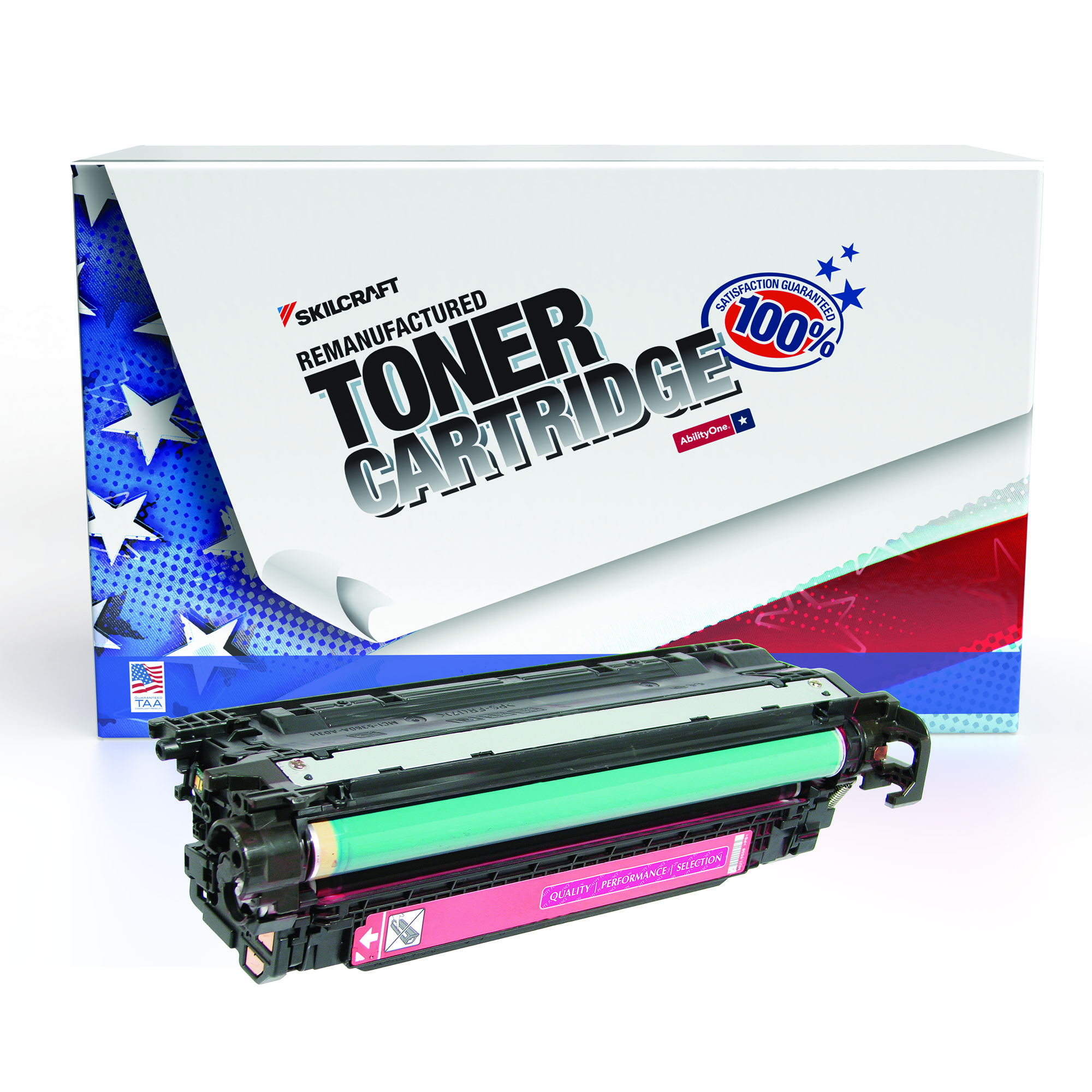 Toner Cartridge, LaserJet, Remanufactured, HP 504A Series, Magenta, Page Yield 7000 - Each